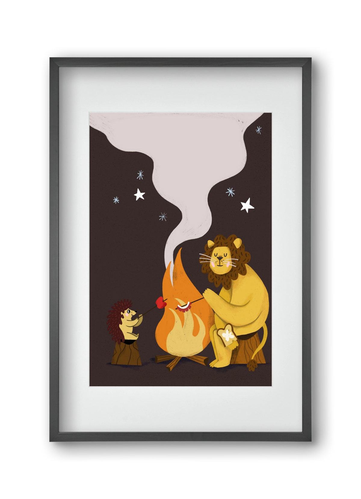 August Sky, 30x45 cm (20x30 cm), Fekete keret, paszpartuval