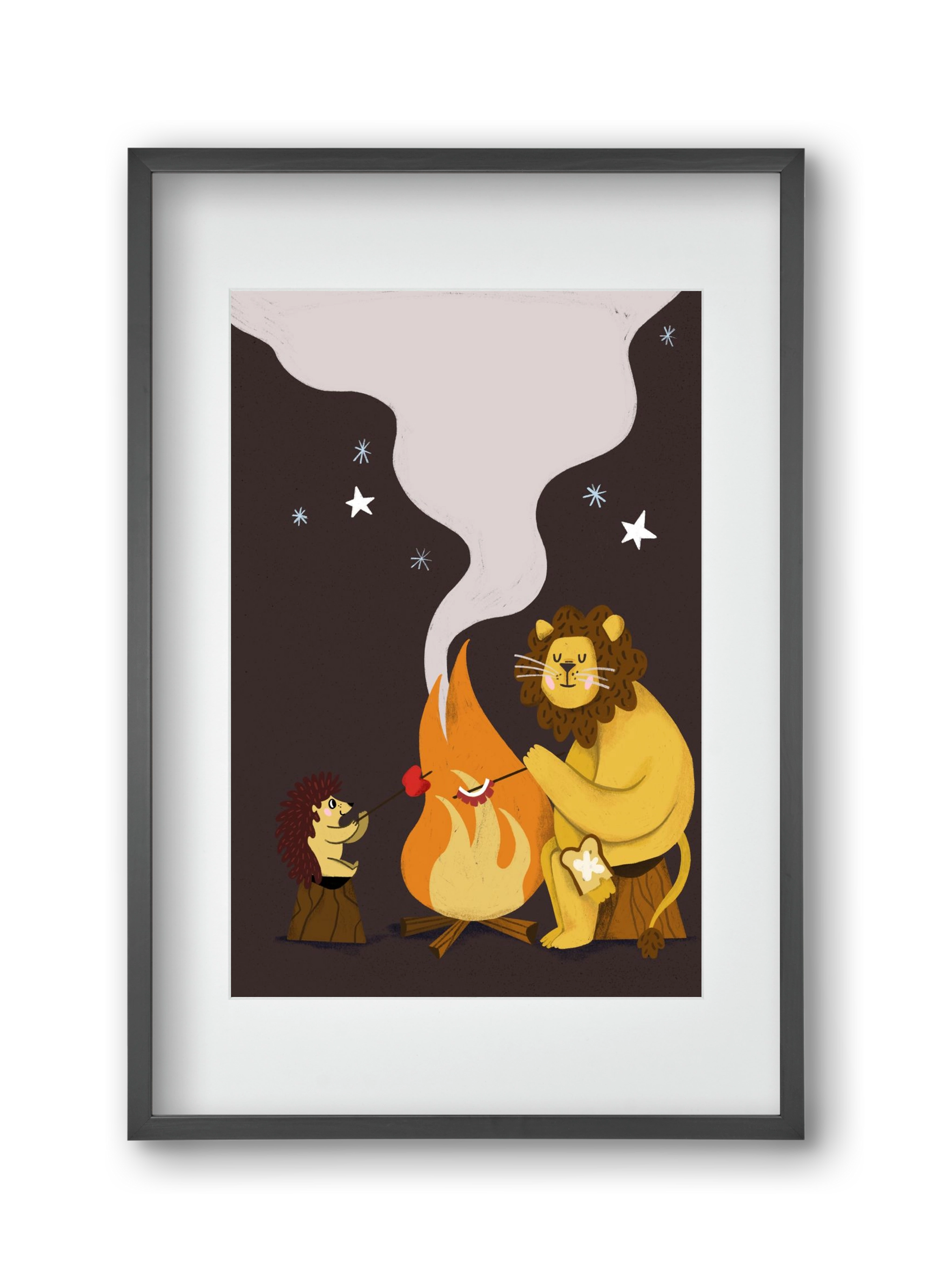 August Sky, 30x45 cm (20x30 cm), Fekete keret, paszpartuval