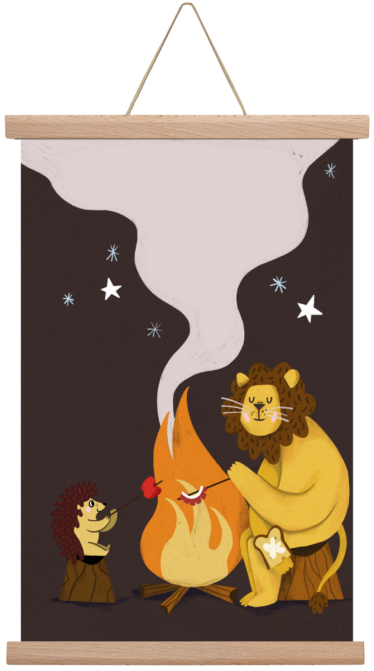 August Sky, 30x45 cm (30x45 cm), Tölgy akasztó