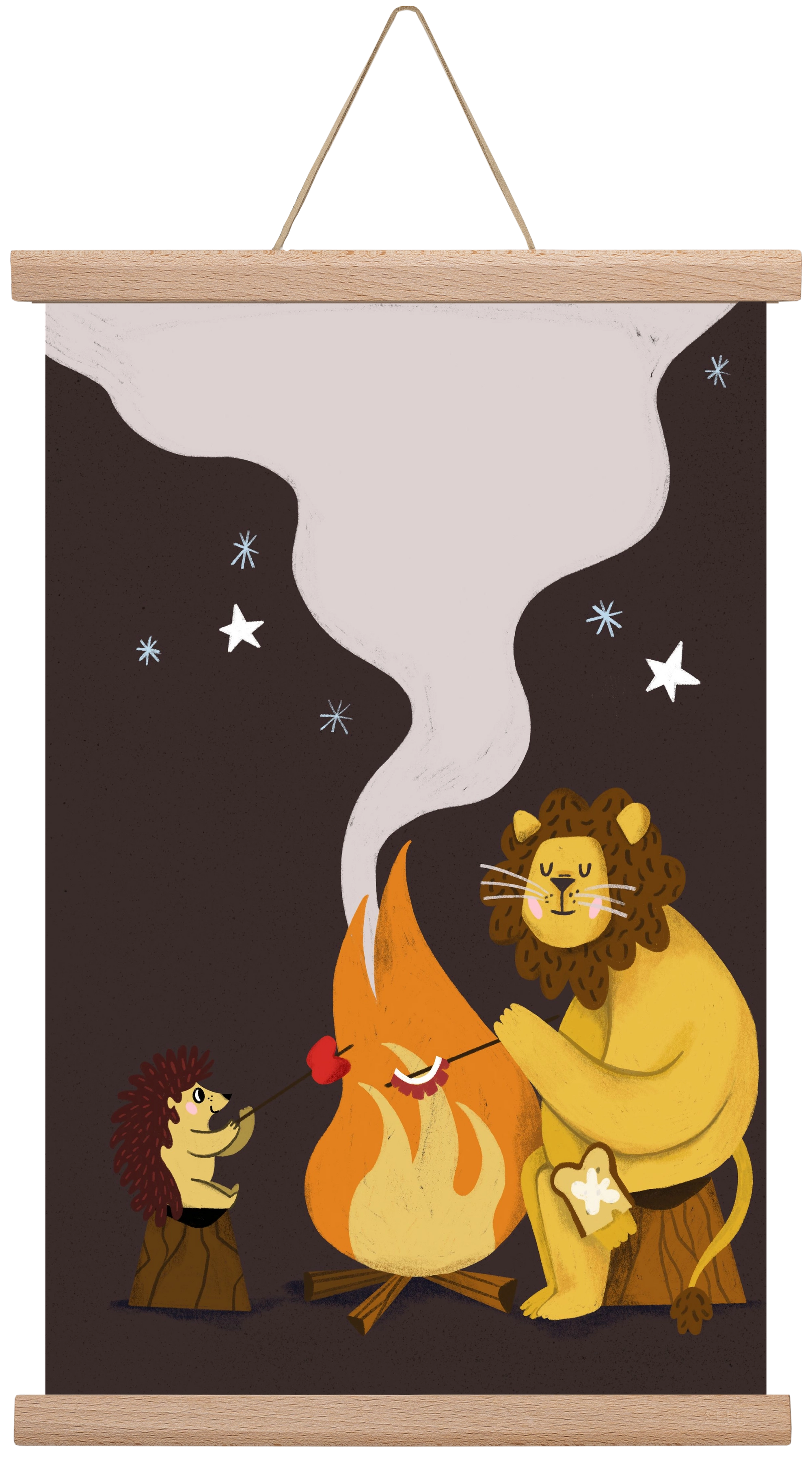 August Sky, 30x45 cm (30x45 cm), Tölgy akasztó