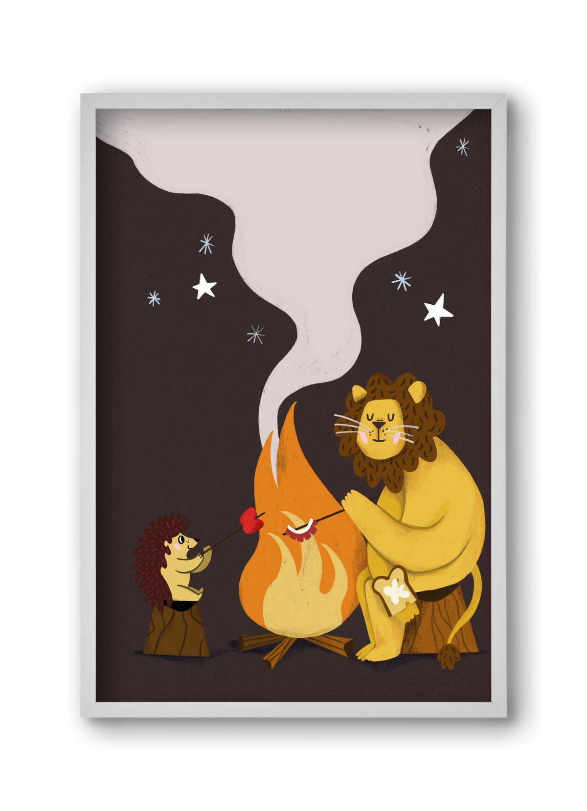 August Sky, 30x45 cm (30x45 cm), Fehér keret