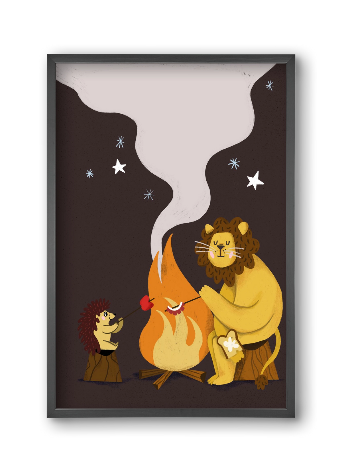 August Sky, 30x45 cm (30x45 cm), Fekete keret