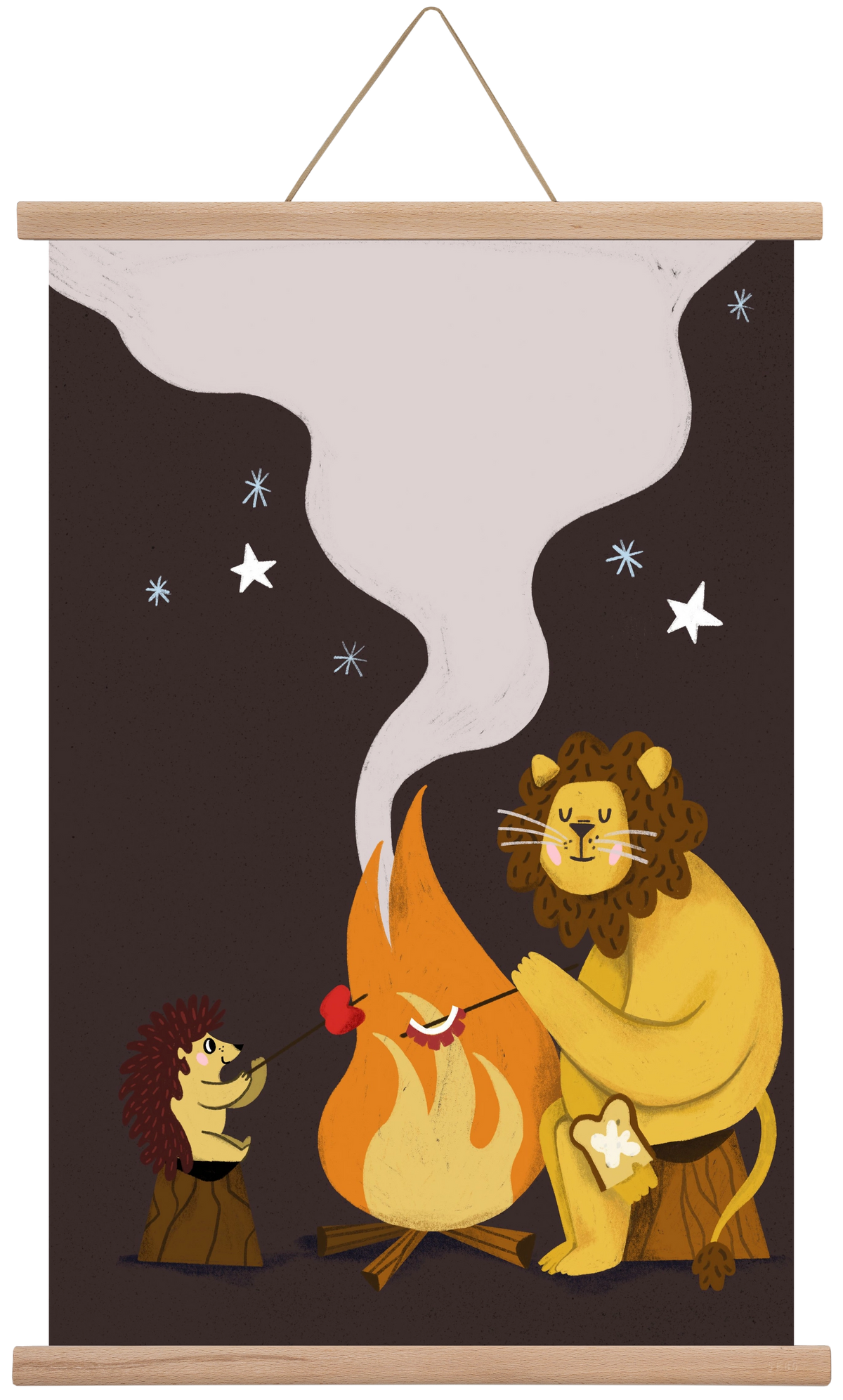 August Sky, 40x60 cm (40x60 cm), Tölgy akasztó