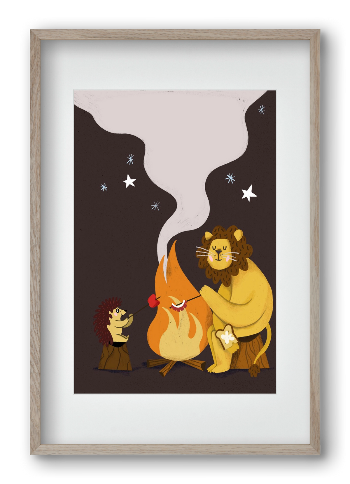 August Sky, 40x60 cm (30x45 cm), Tölgy keret, paszpartuval