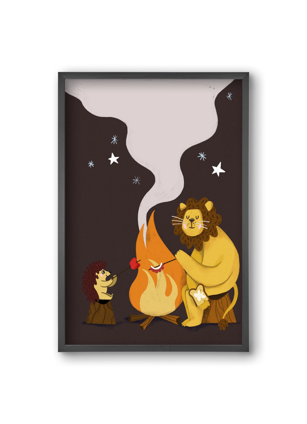 August Sky, 20x30 cm (20x30 cm), Fekete keret