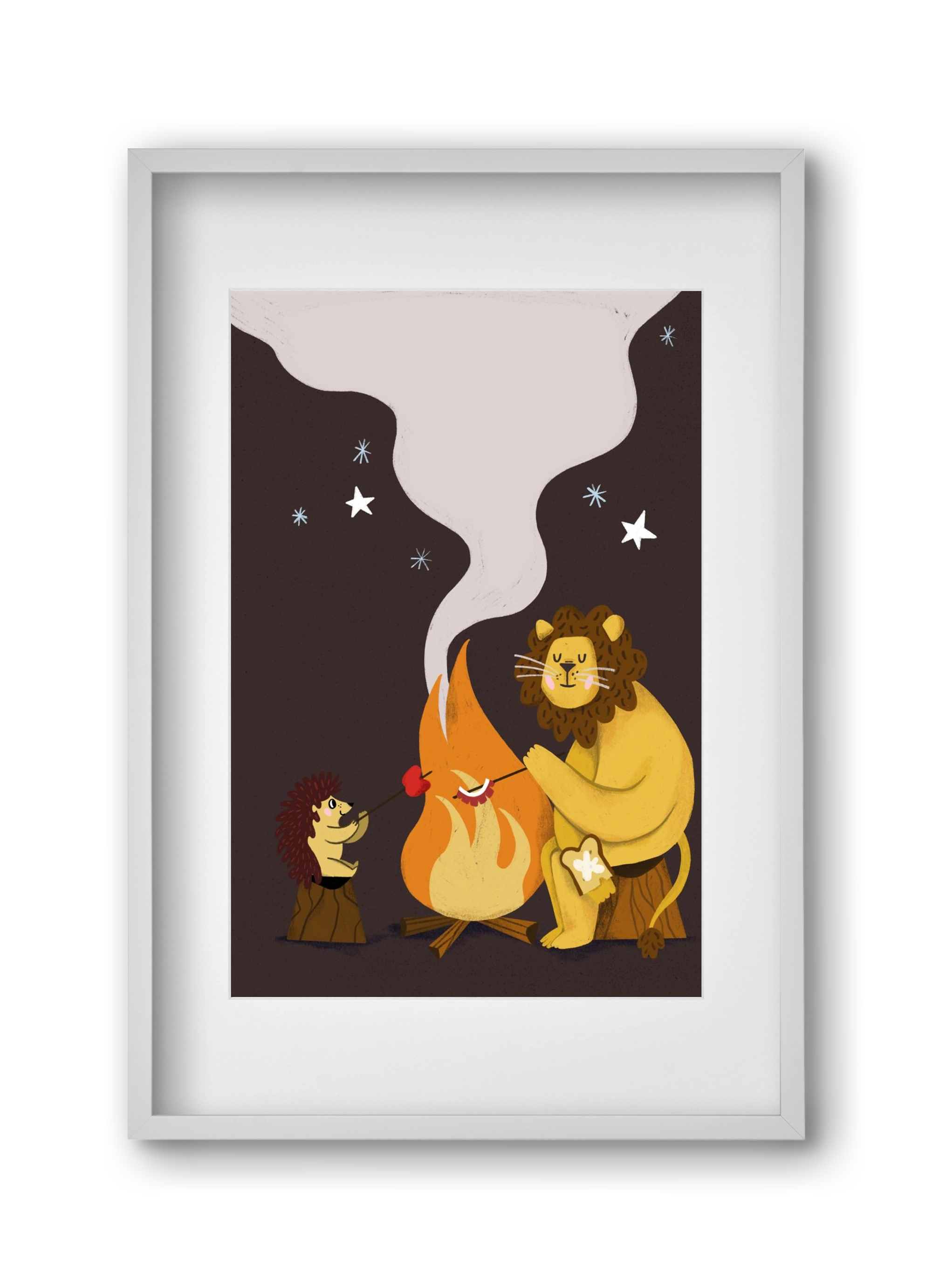 August Sky, 30x45 cm (20x30 cm), Fehér keret, paszpartuval