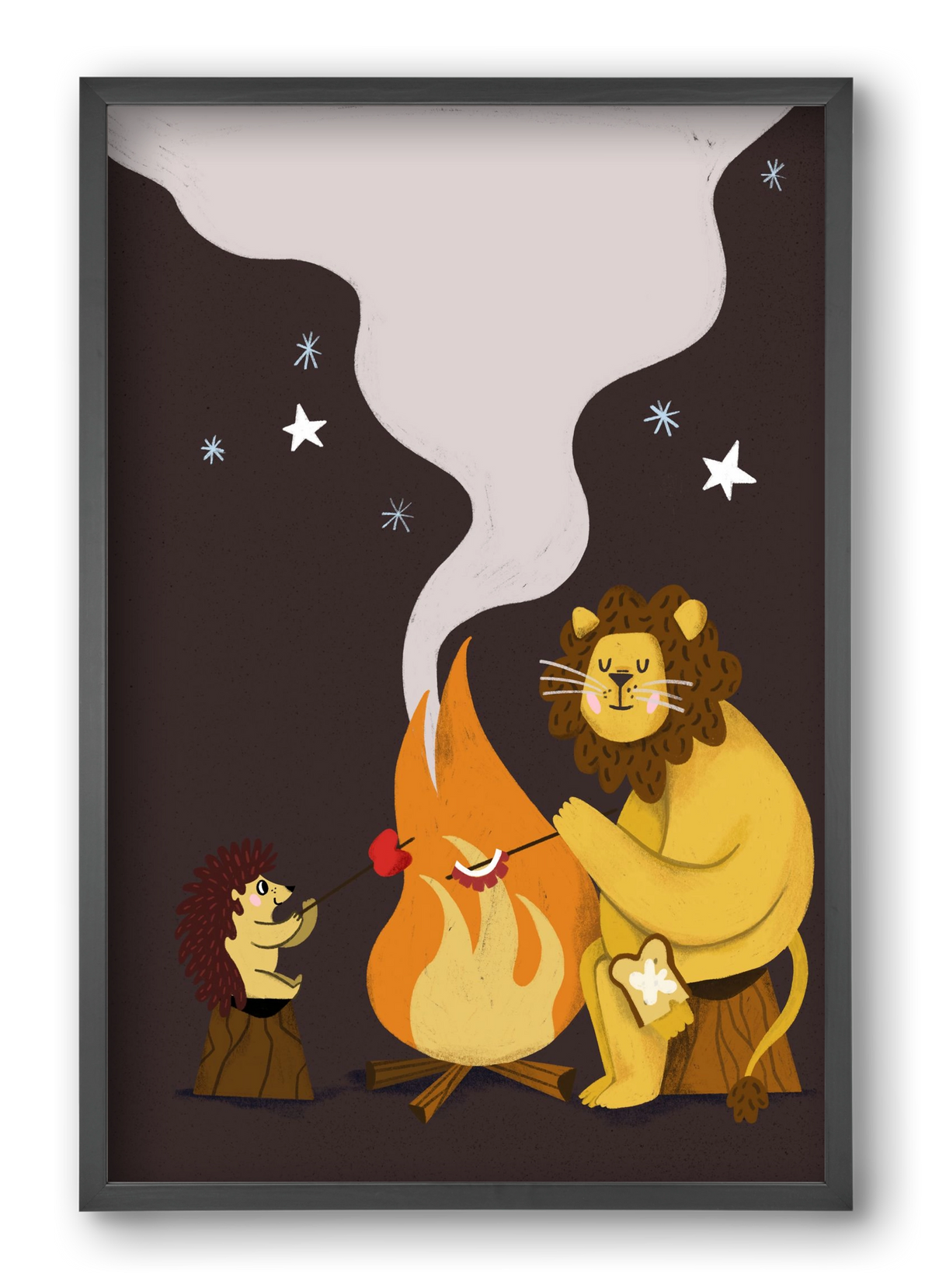 August Sky, 40x60 cm (40x60 cm), Fekete keret