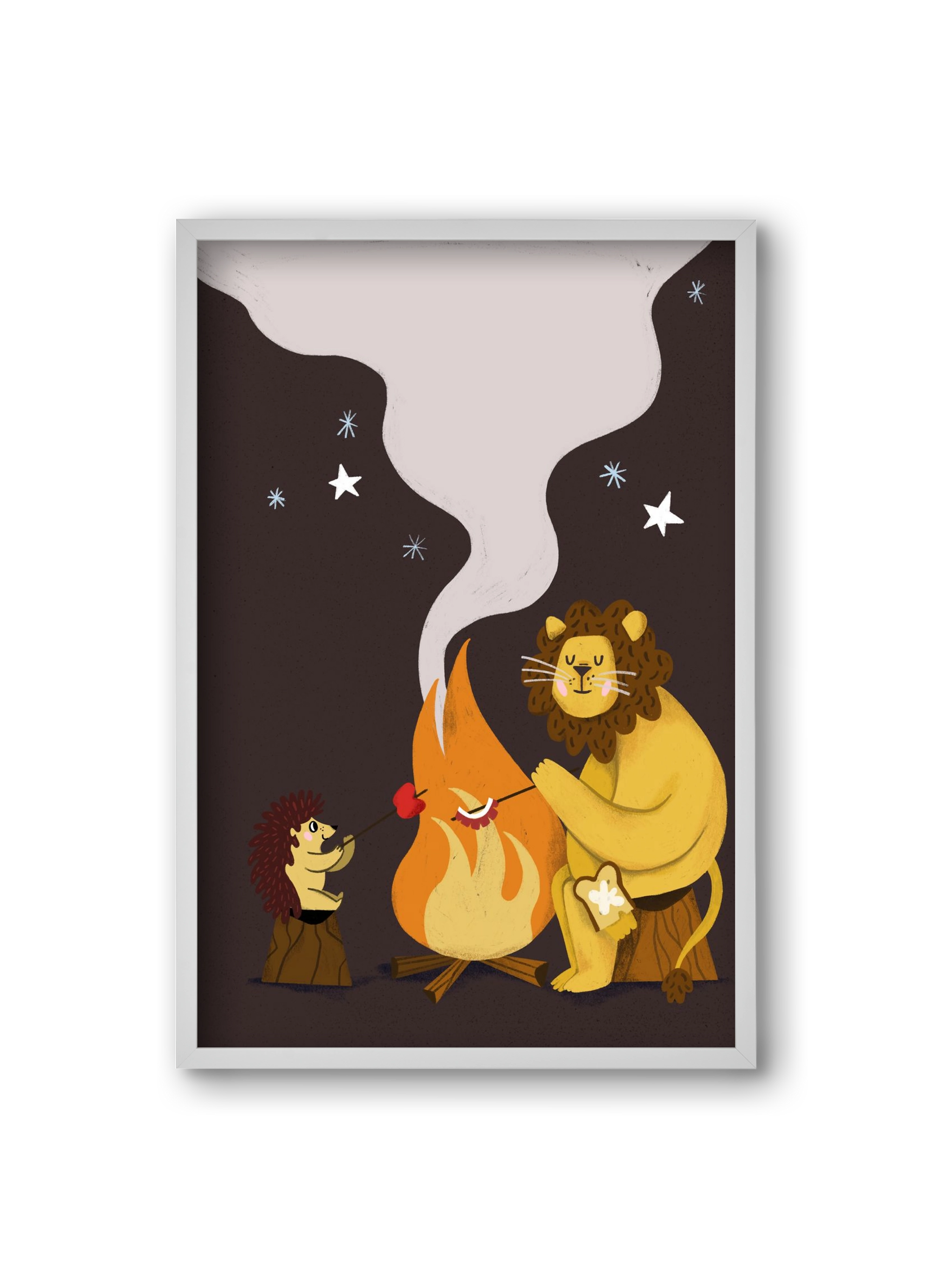 August Sky, 20x30 cm (20x30 cm), Fehér keret