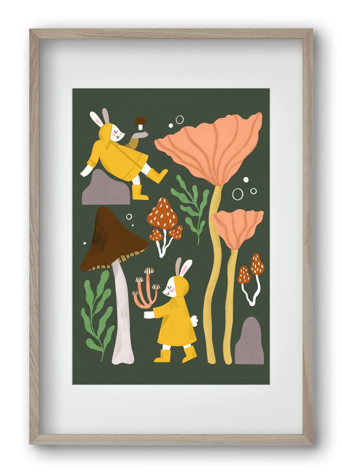 Autumn In the Forest, 40x60 cm (30x45 cm), Tölgy keret, paszpartuval