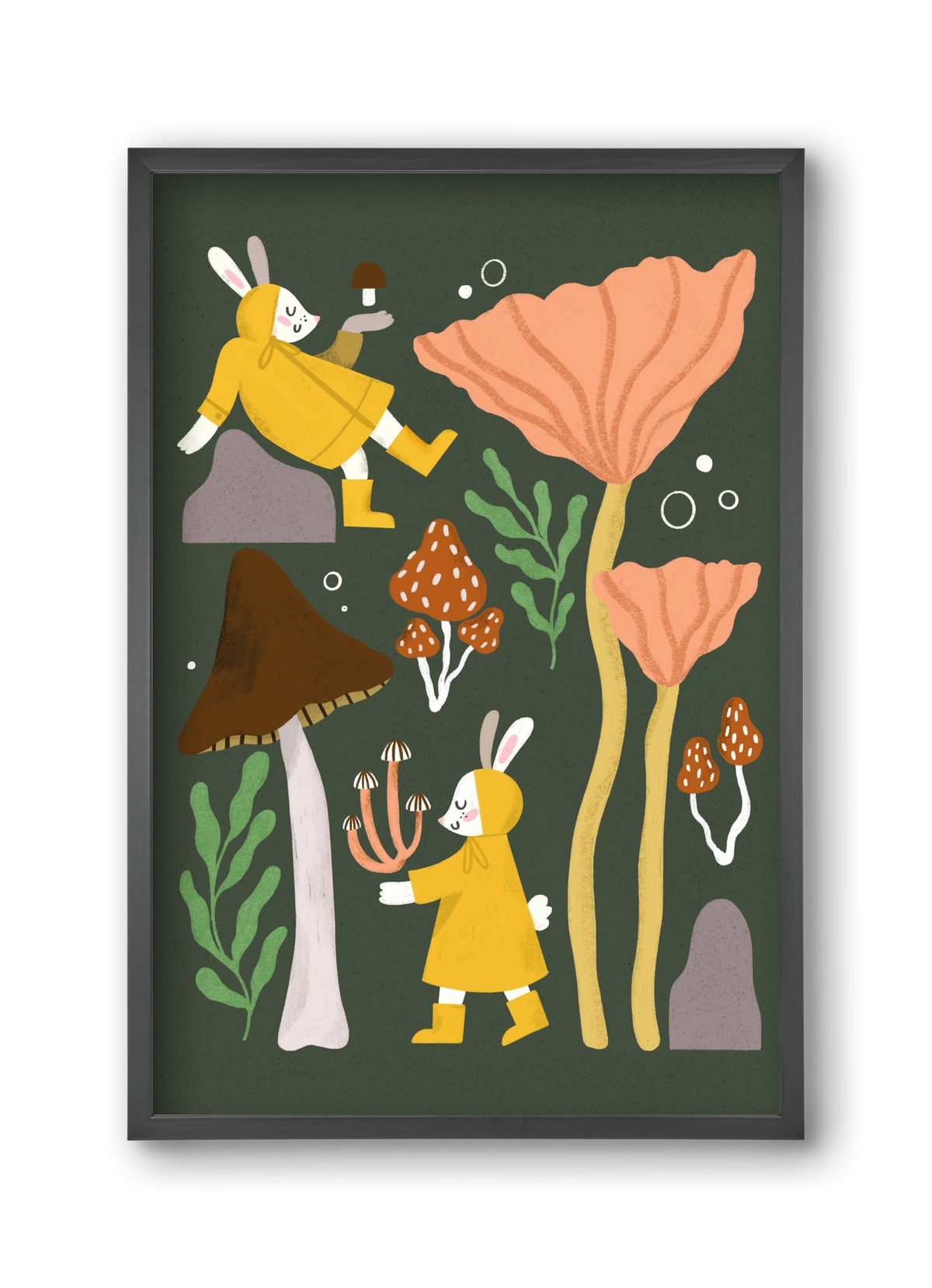 Autumn In the Forest, 30x45 cm (30x45 cm), Fekete keret