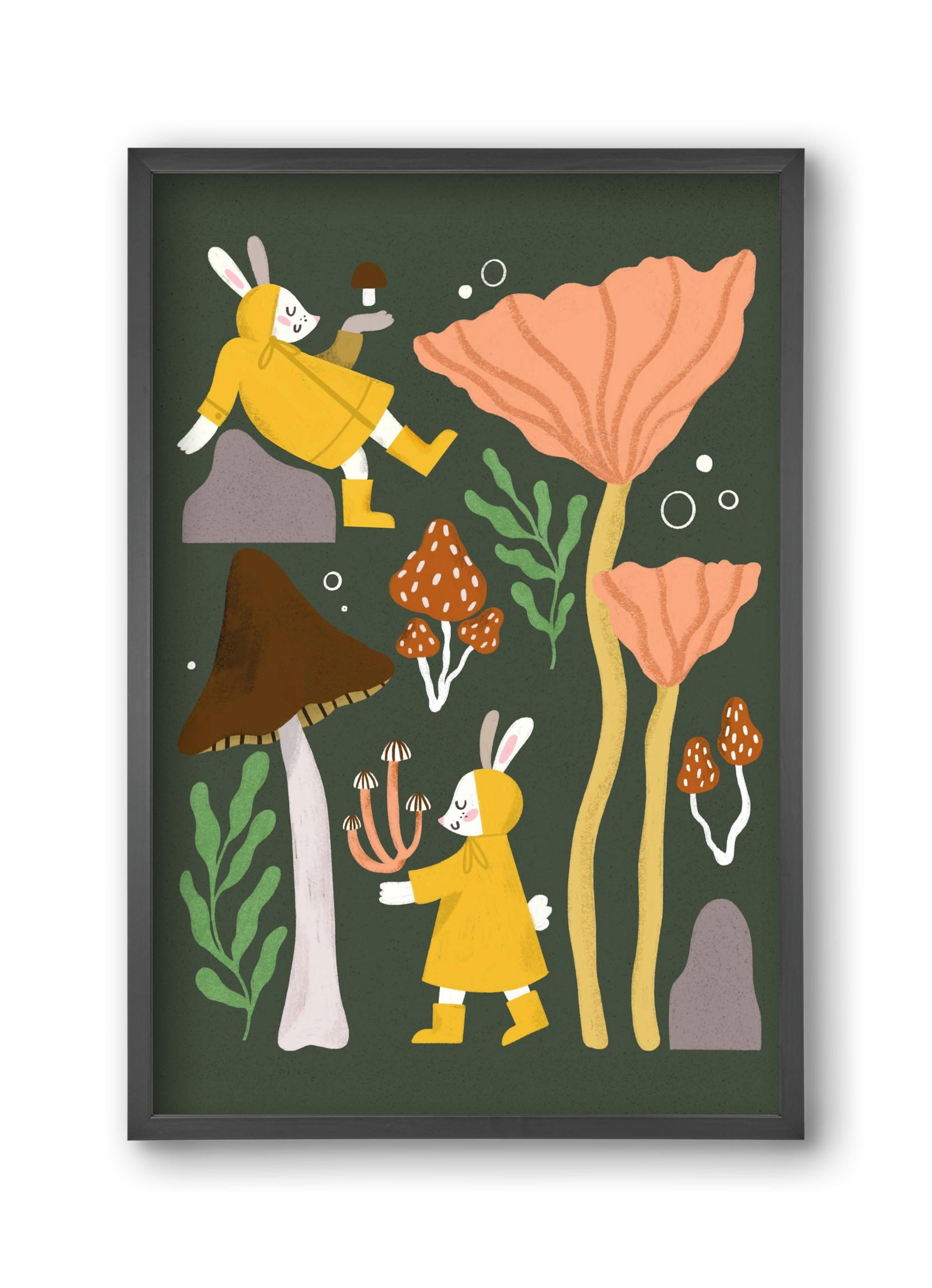 Autumn In the Forest, 30x45 cm (30x45 cm), Fekete keret