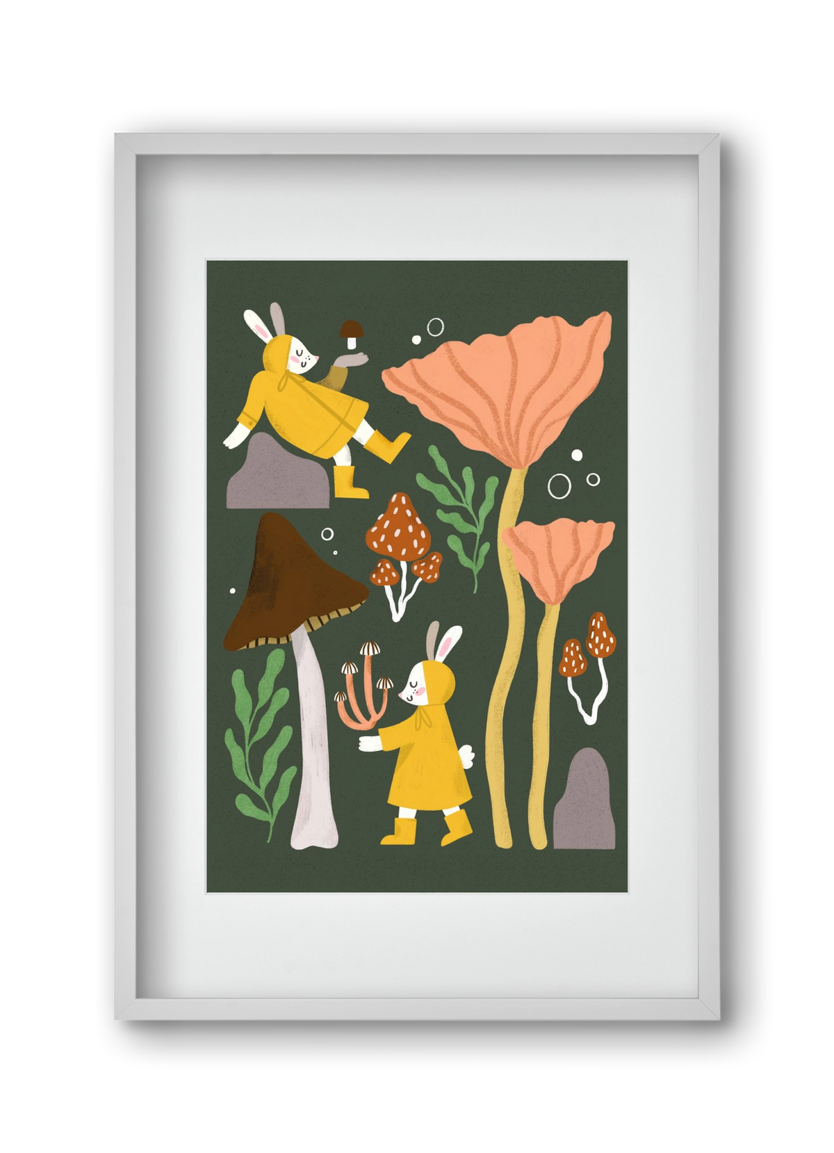 Autumn In the Forest, 30x45 cm (20x30 cm), Fehér keret, paszpartuval