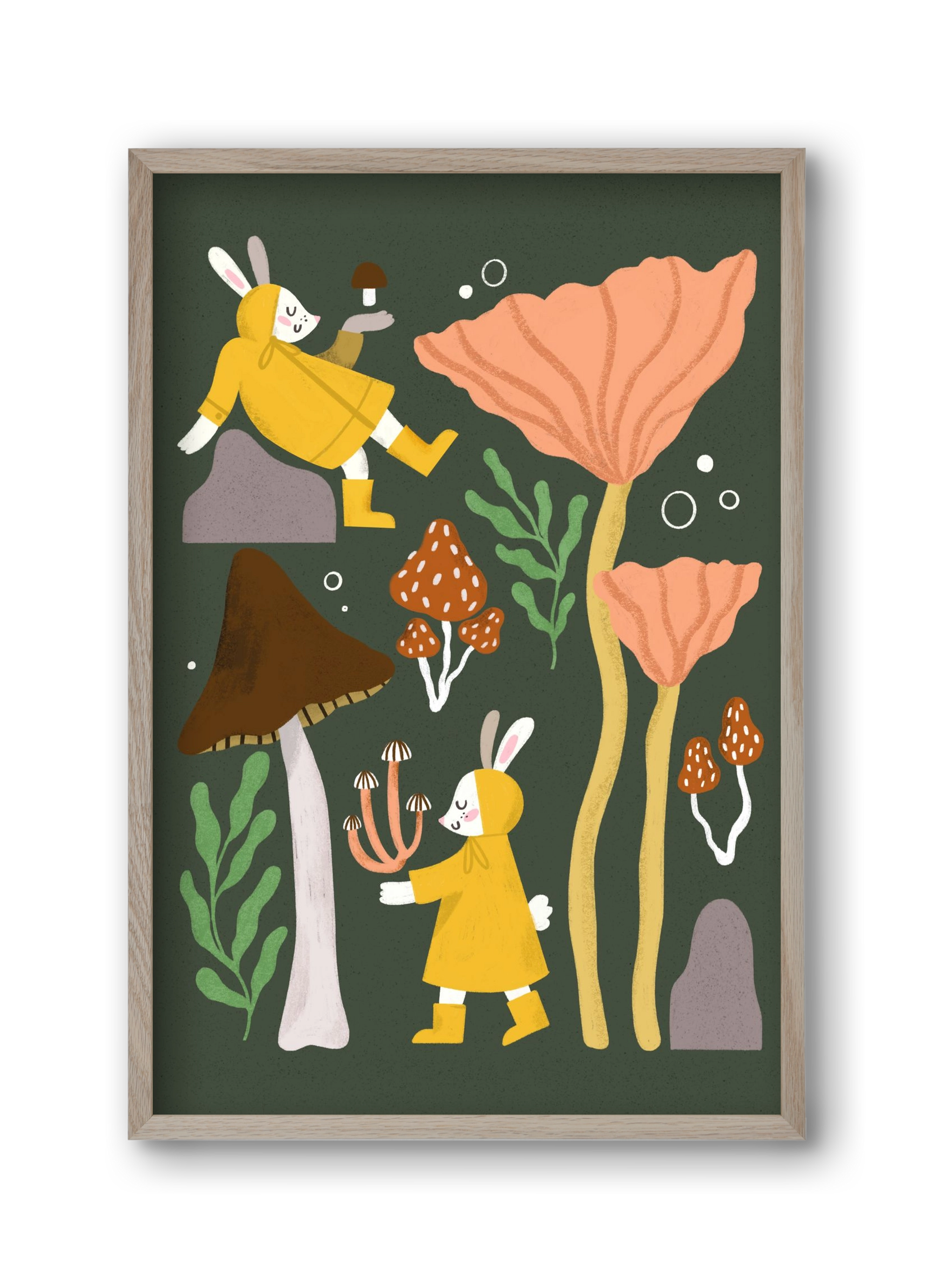 Autumn In the Forest, 30x45 cm (30x45 cm), Tölgy keret