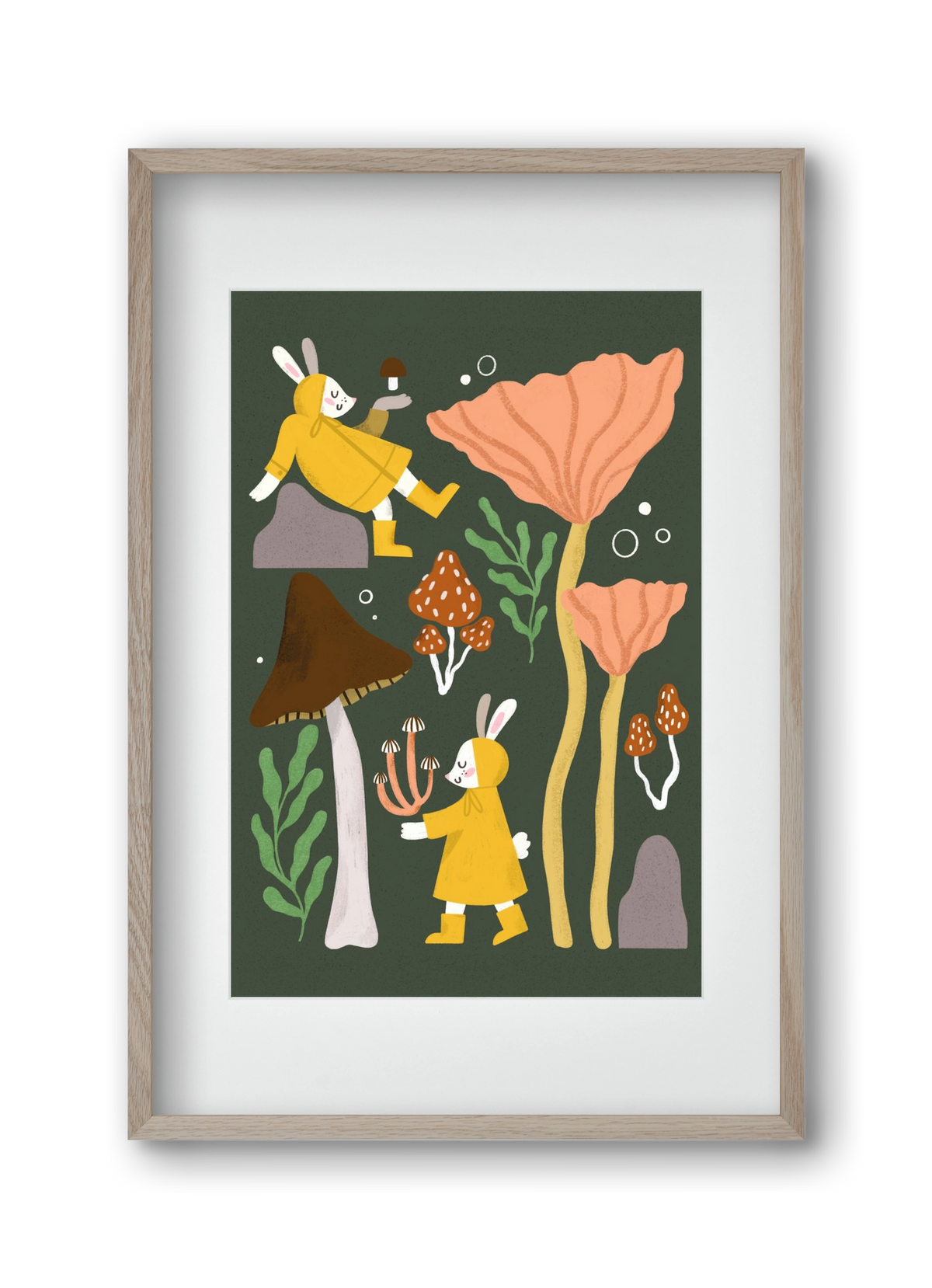 Autumn In the Forest, 30x45 cm (20x30 cm), Tölgy keret, paszpartuval