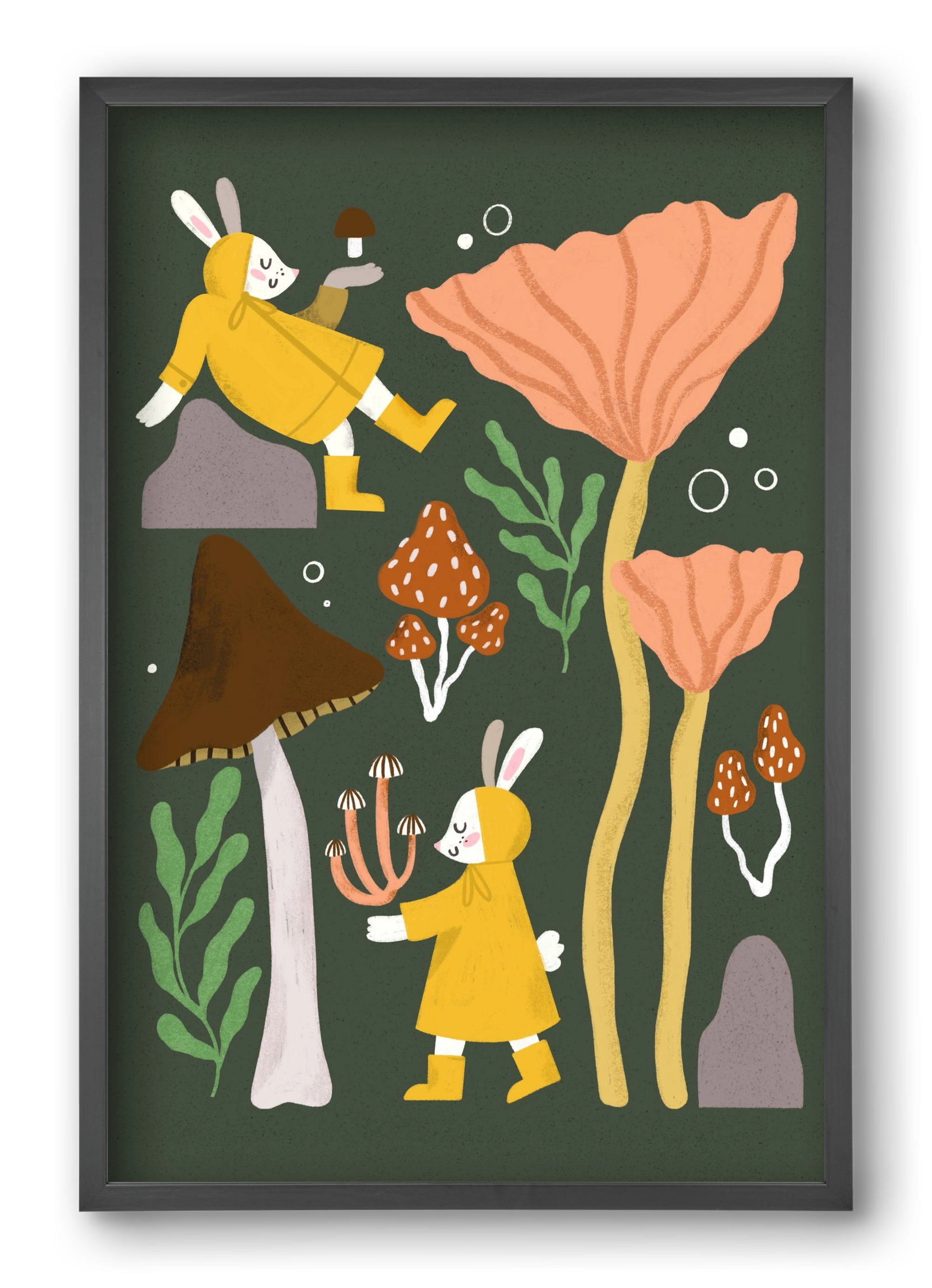 Autumn In the Forest, 40x60 cm (40x60 cm), Fekete keret