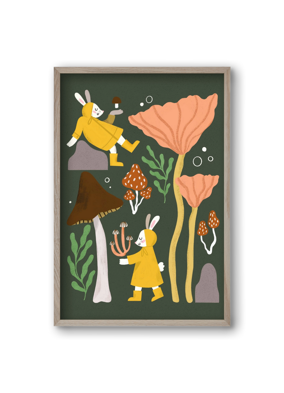 Autumn In the Forest, 20x30 cm (20x30 cm), Tölgy keret