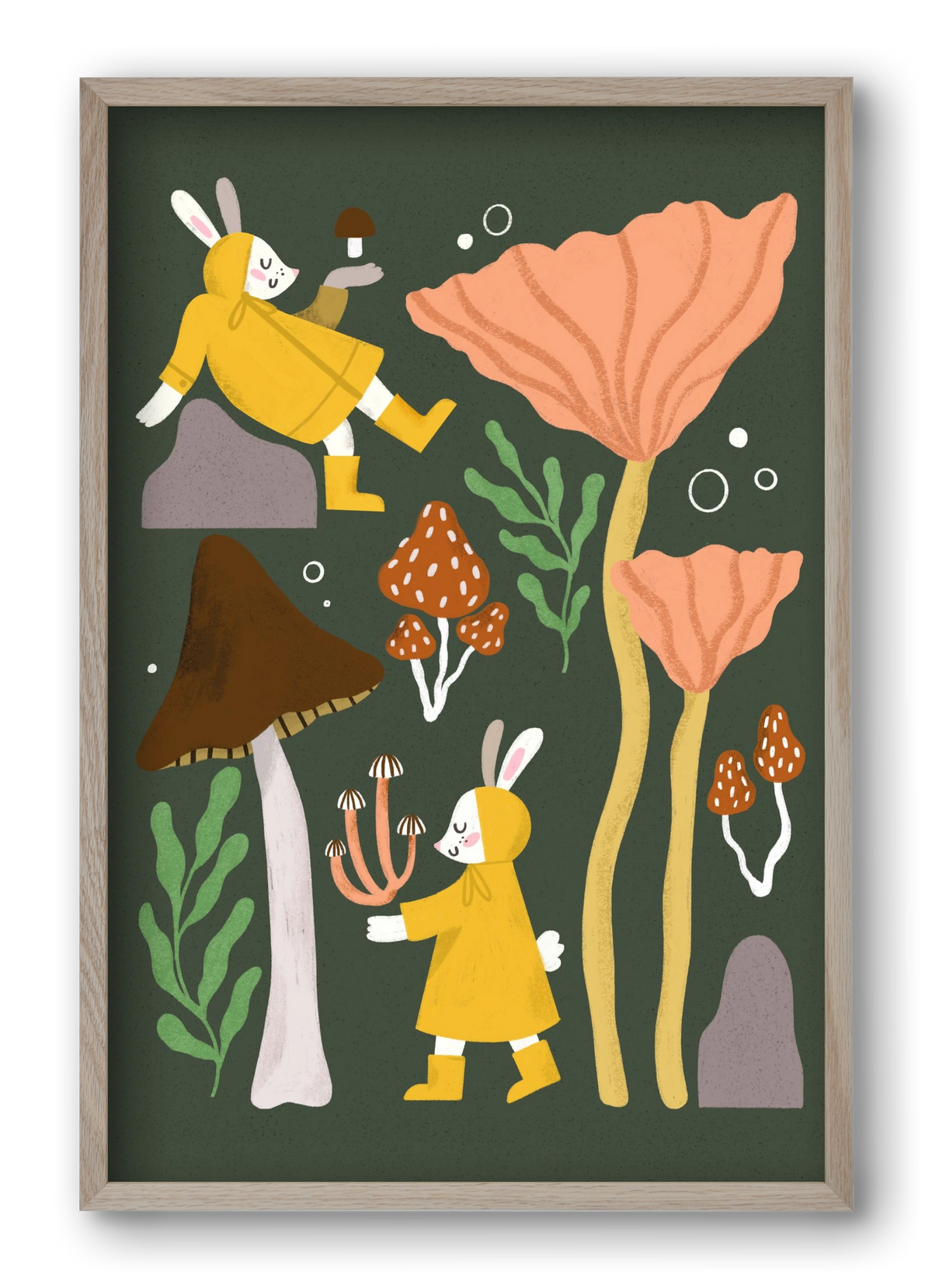 Autumn In the Forest, 40x60 cm (40x60 cm), Tölgy keret