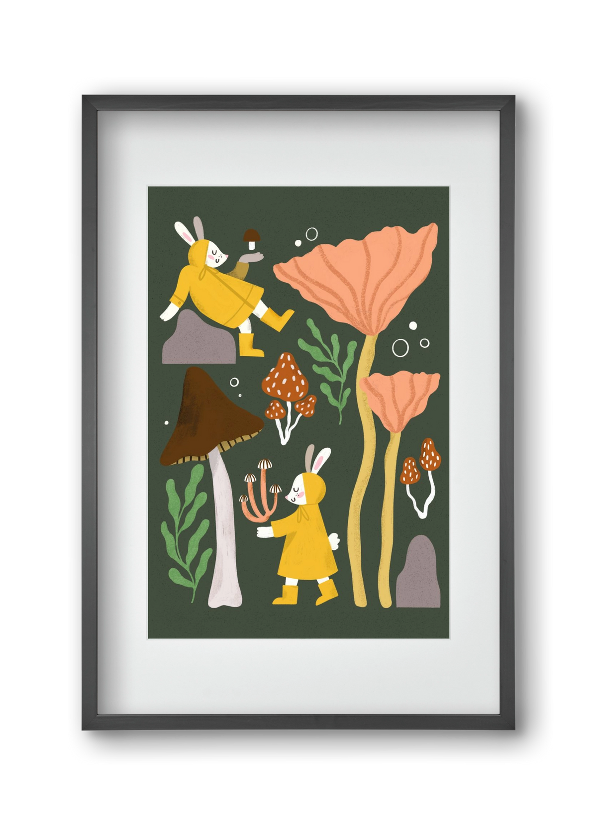 Autumn In the Forest, 30x45 cm (20x30 cm), Fekete keret, paszpartuval