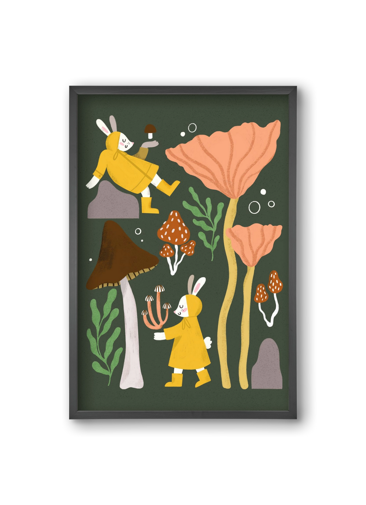 Autumn In the Forest, 20x30 cm (20x30 cm), Fekete keret