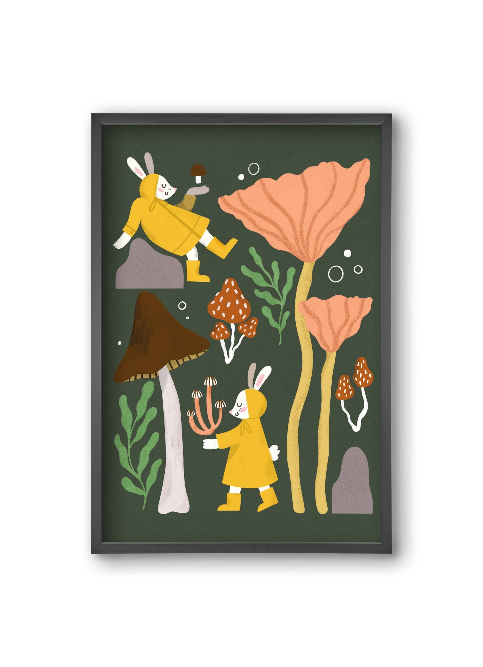 Autumn In the Forest, 20x30 cm (20x30 cm), Fekete keret