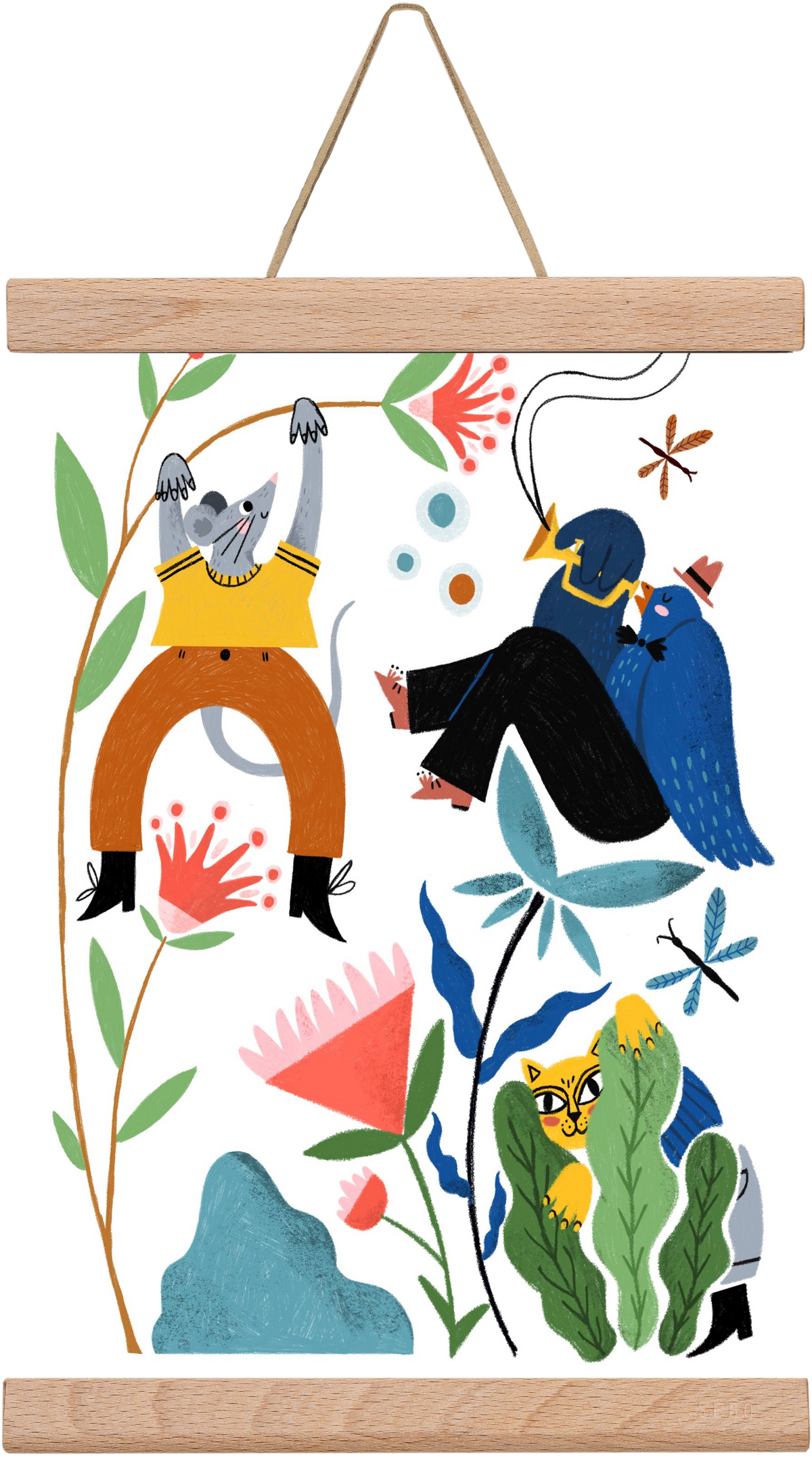 Spring Has Arrived, 20x30 cm (20x30 cm), Tölgy akasztó