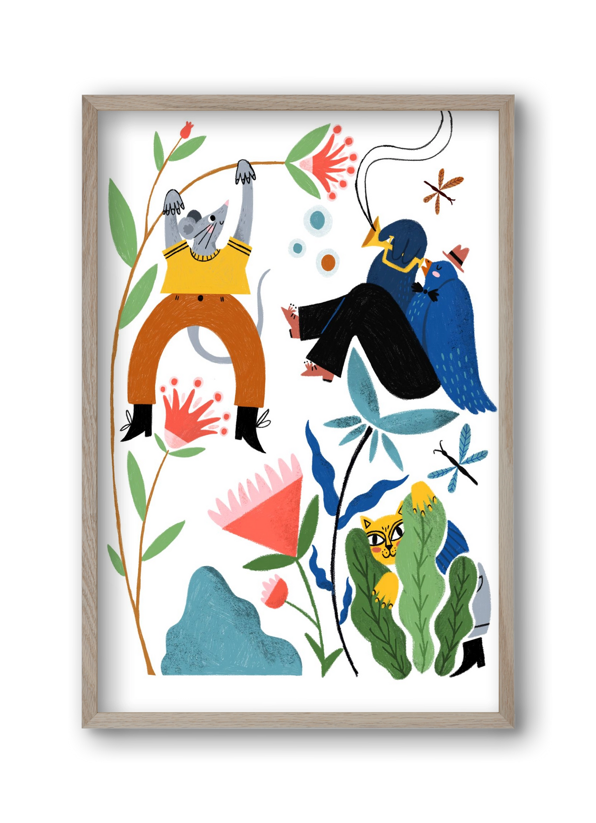 Spring Has Arrived, 30x45 cm (30x45 cm), Tölgy keret