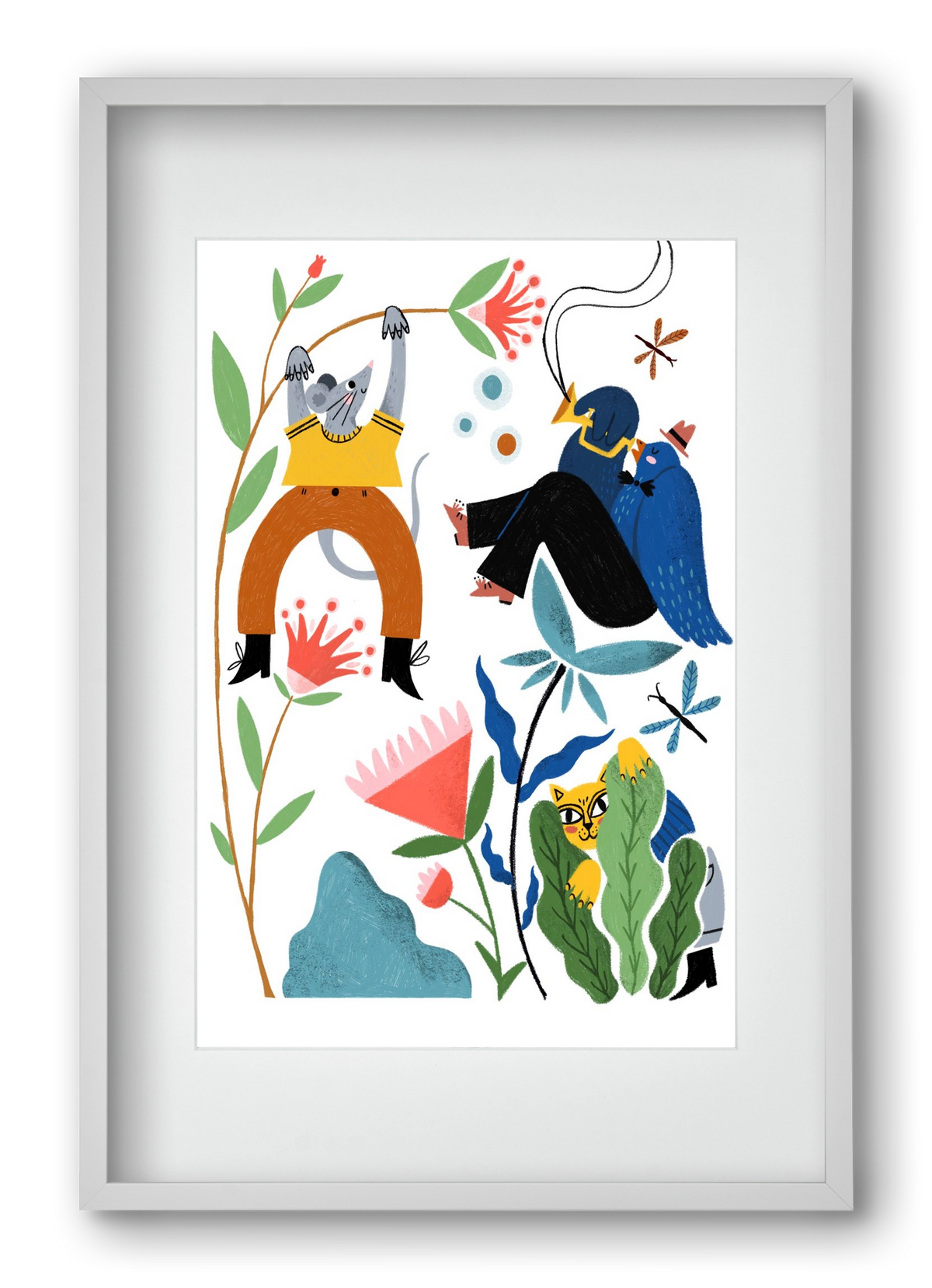 Spring Has Arrived, 40x60 cm (30x45 cm), Fehér keret, paszpartuval