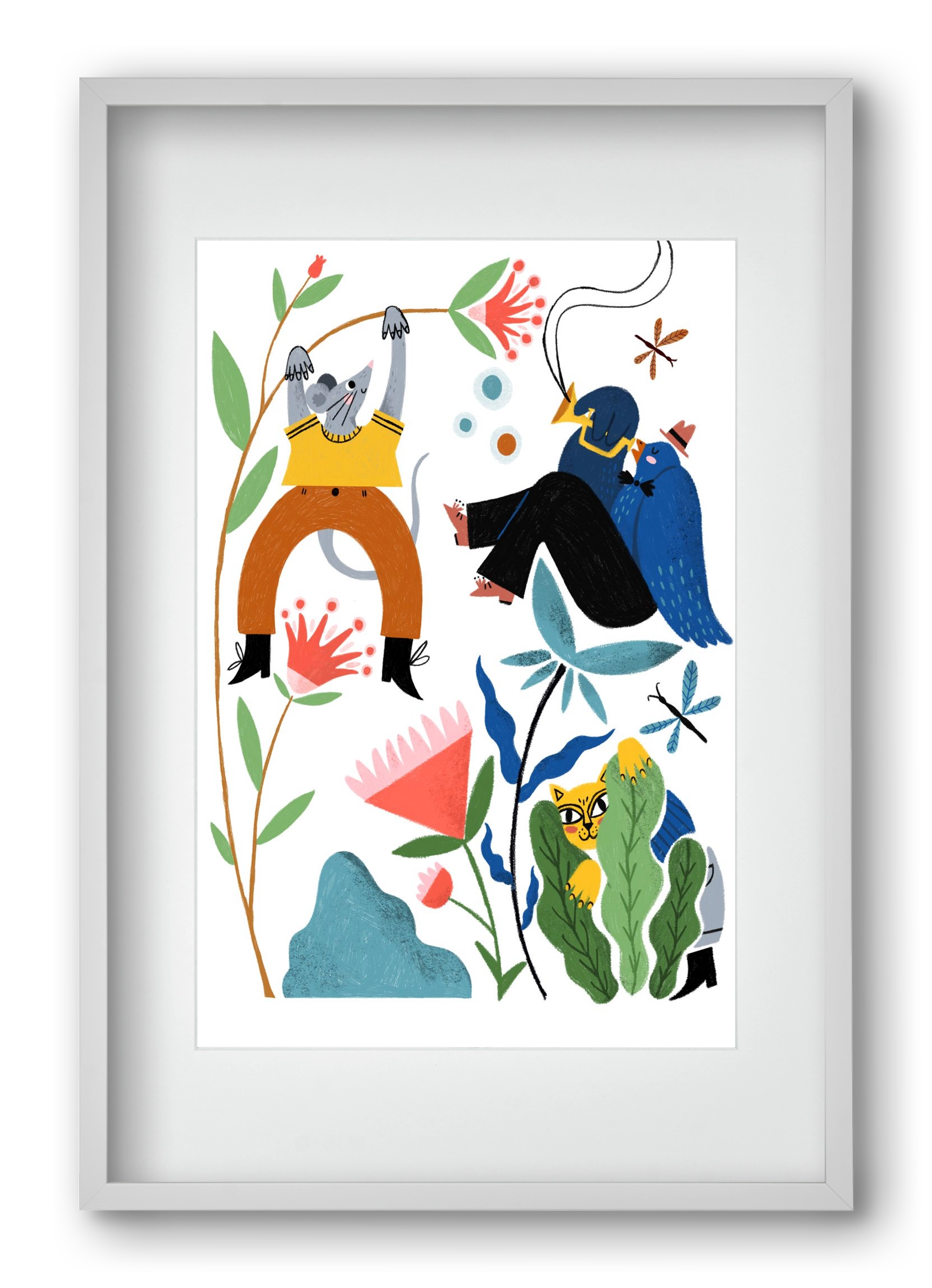 Spring Has Arrived, 40x60 cm (30x45 cm), Fehér keret, paszpartuval