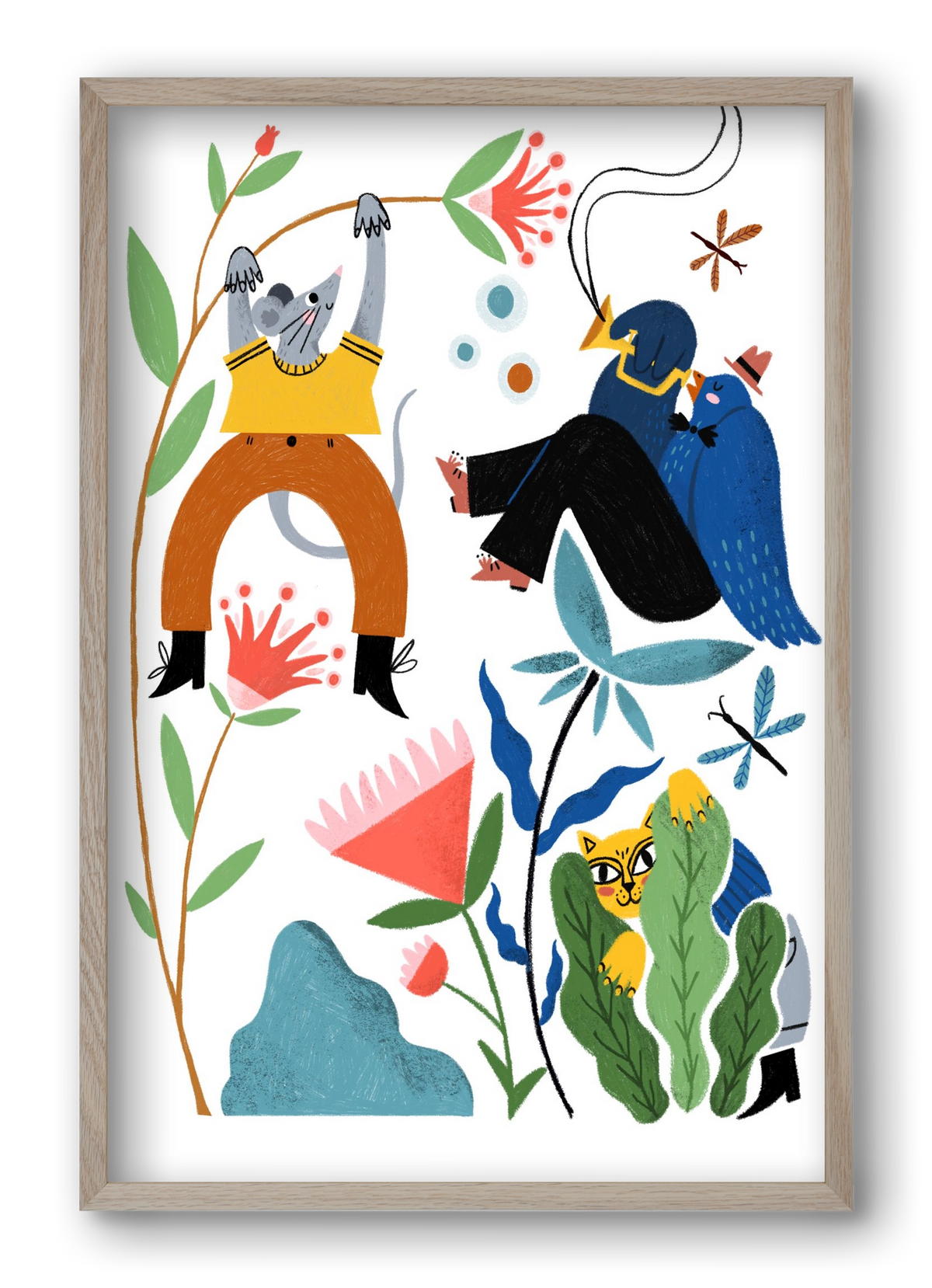 Spring Has Arrived, 40x60 cm (40x60 cm), Tölgy keret