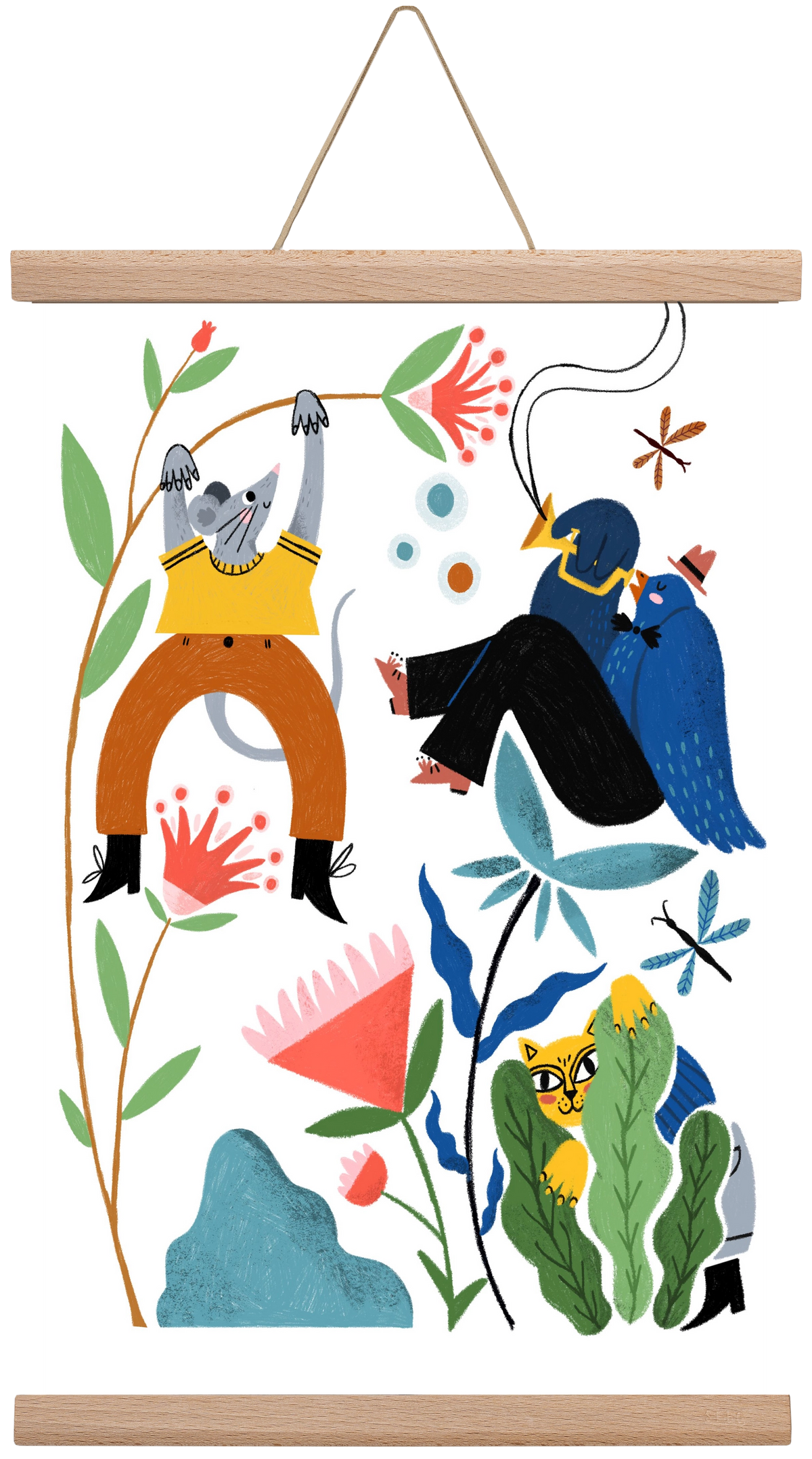 Spring Has Arrived, 30x45 cm (30x45 cm), Tölgy akasztó