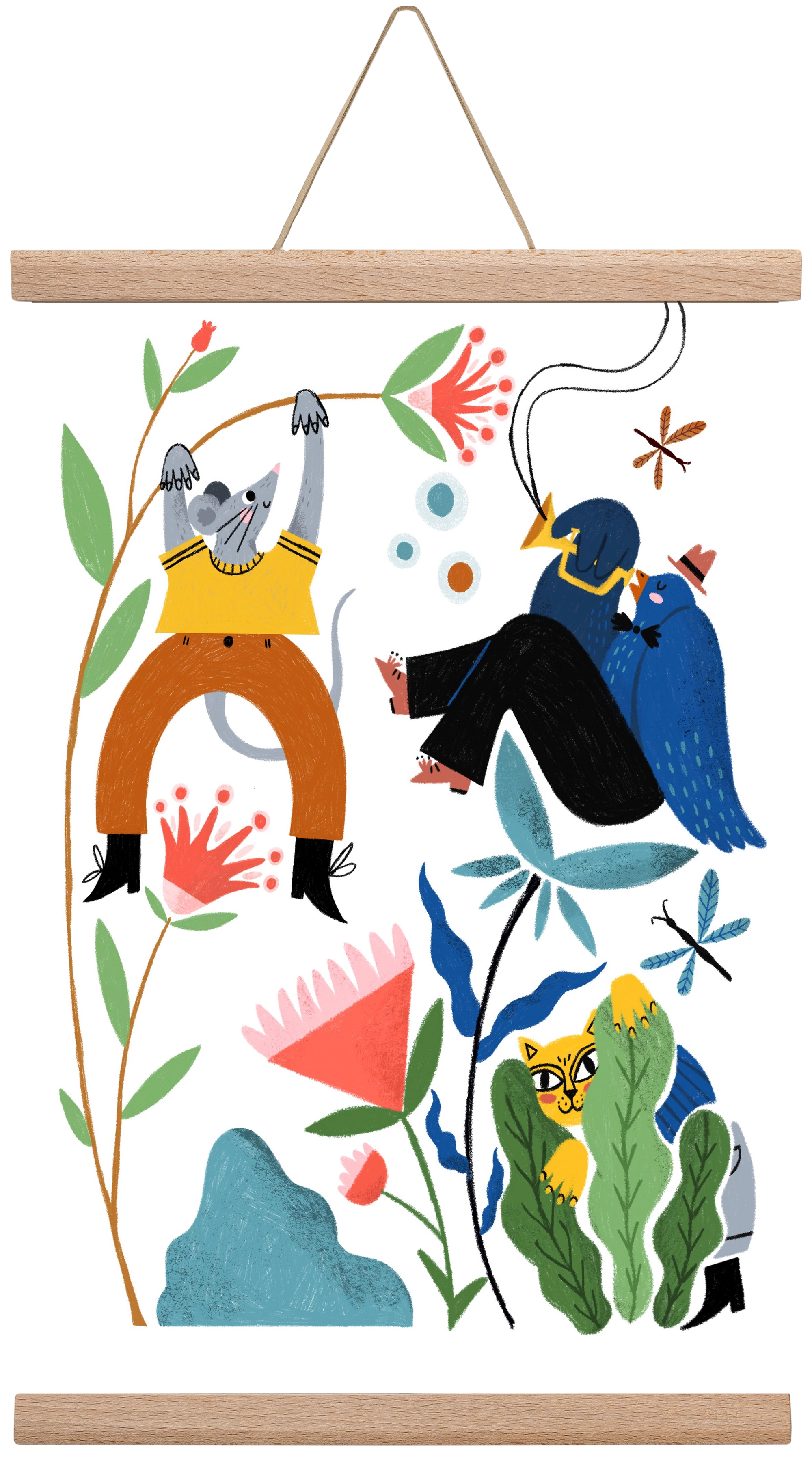 Spring Has Arrived, 30x45 cm (30x45 cm), Tölgy akasztó