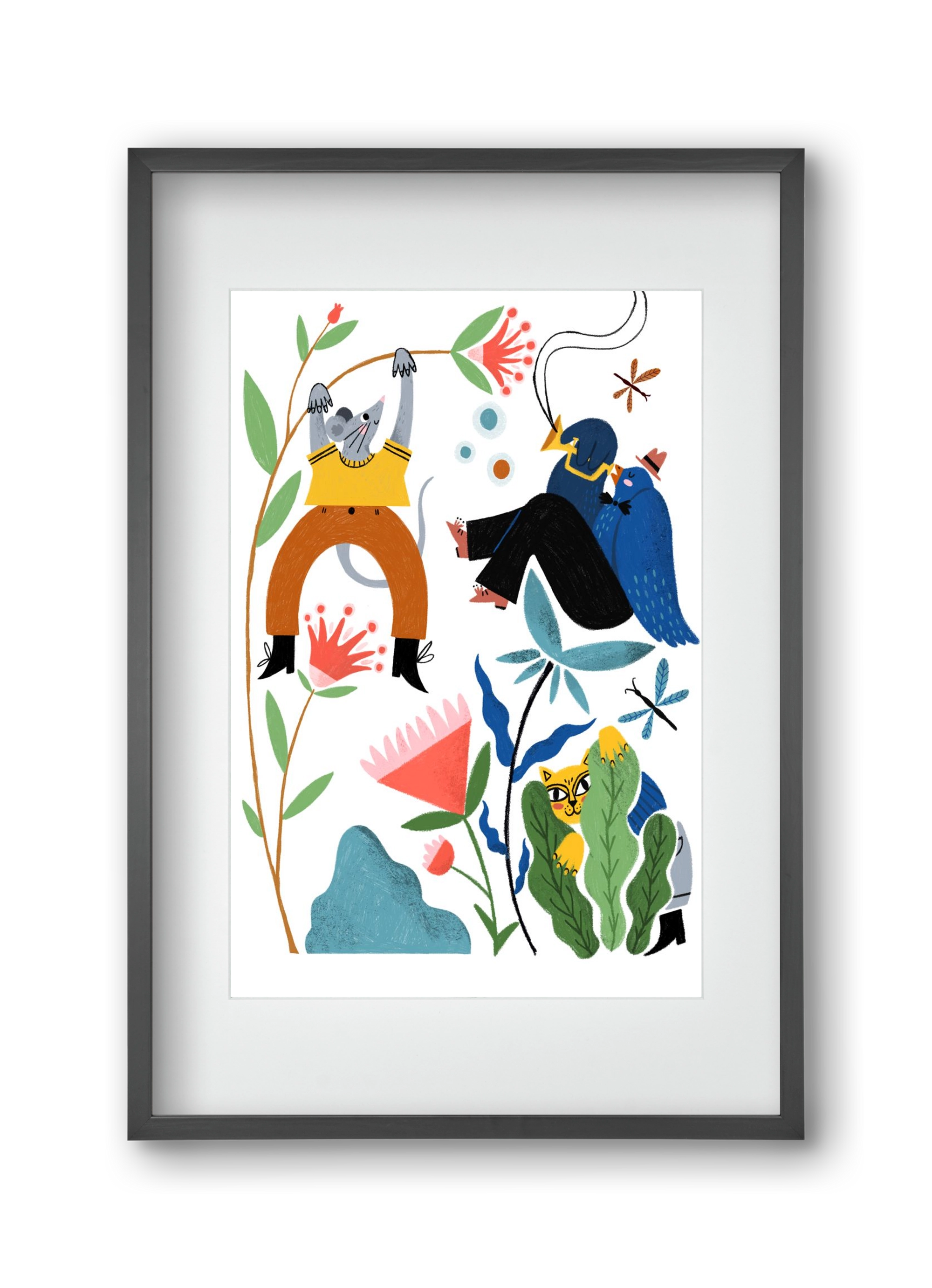 Spring Has Arrived, 30x45 cm (20x30 cm), Fekete keret, paszpartuval