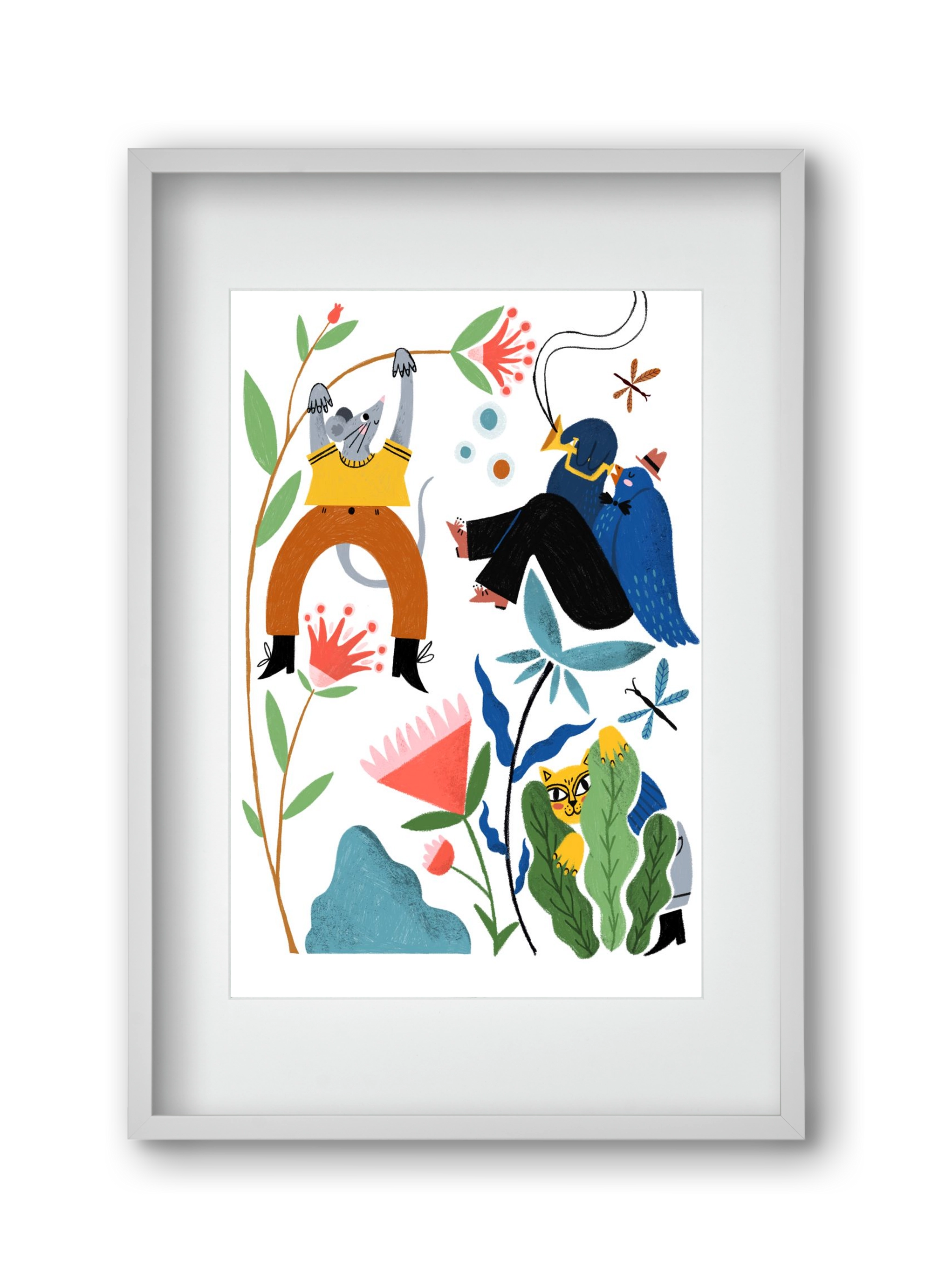 Spring Has Arrived, 30x45 cm (20x30 cm), Fehér keret, paszpartuval