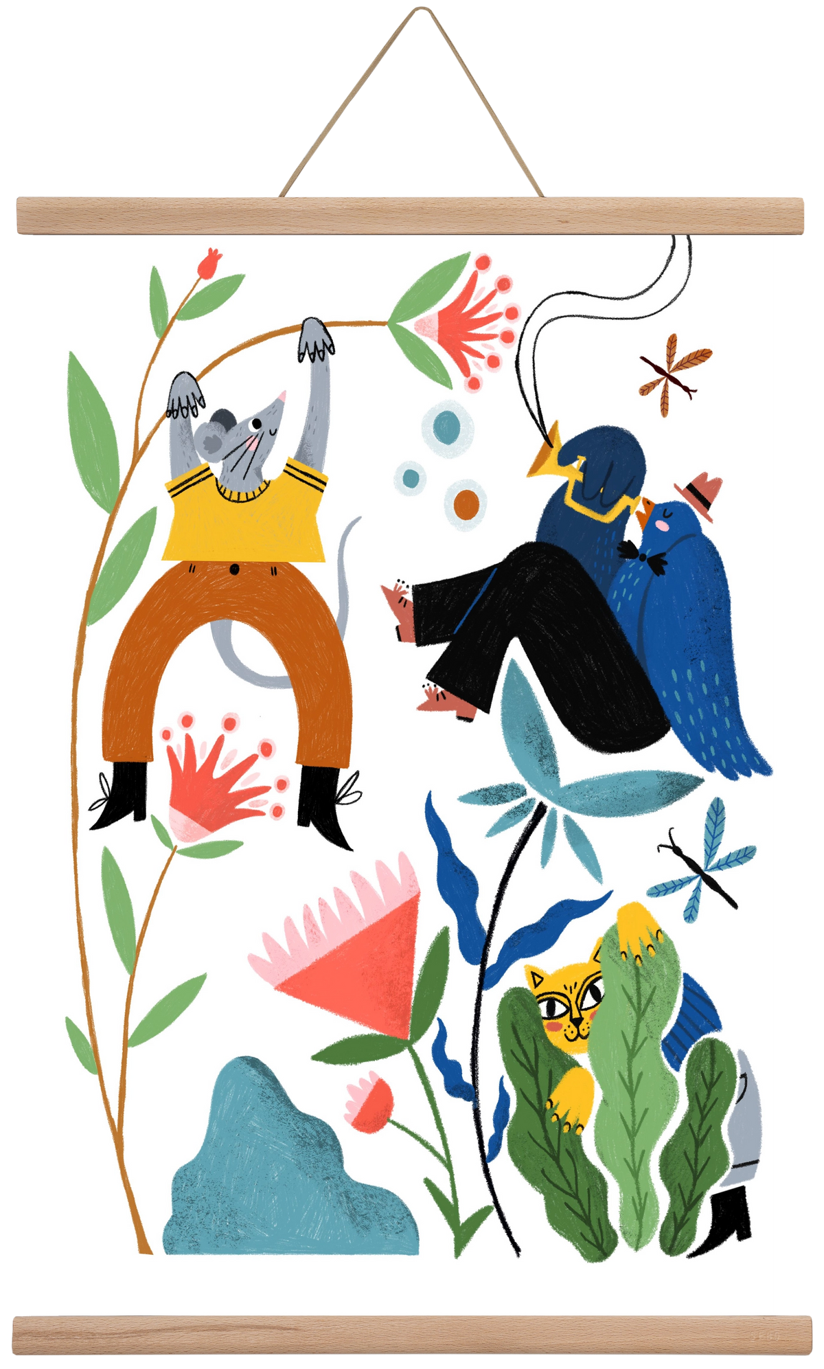 Spring Has Arrived, 40x60 cm (40x60 cm), Tölgy akasztó