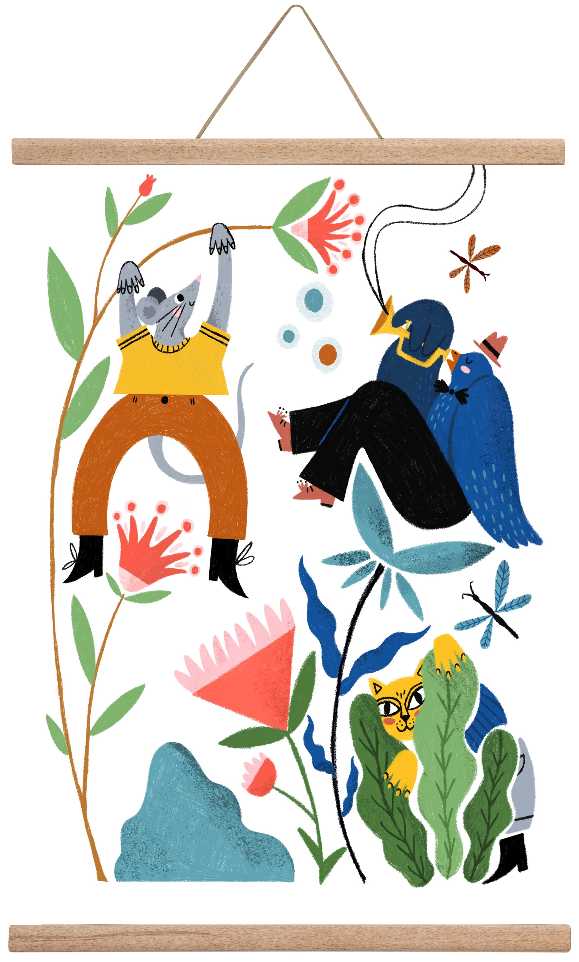 Spring Has Arrived, 40x60 cm (40x60 cm), Tölgy akasztó