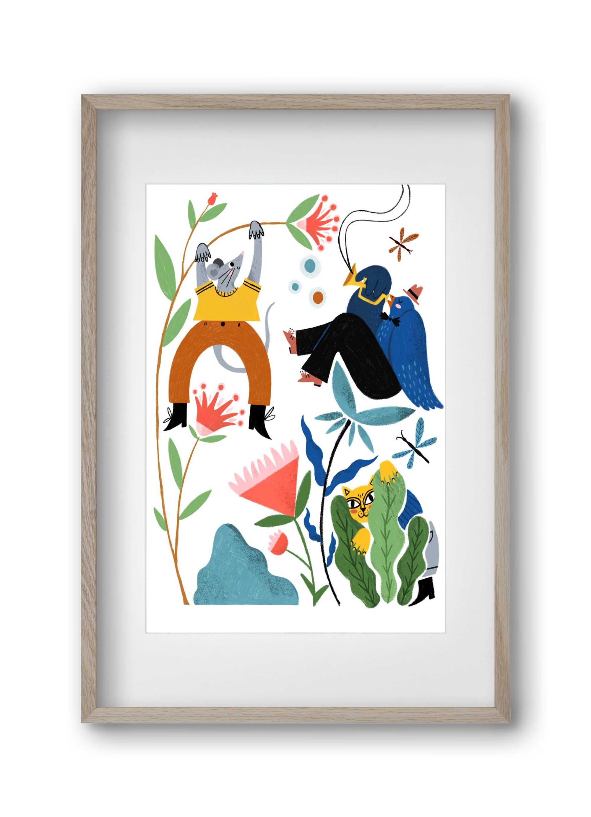 Spring Has Arrived, 30x45 cm (20x30 cm), Tölgy keret, paszpartuval