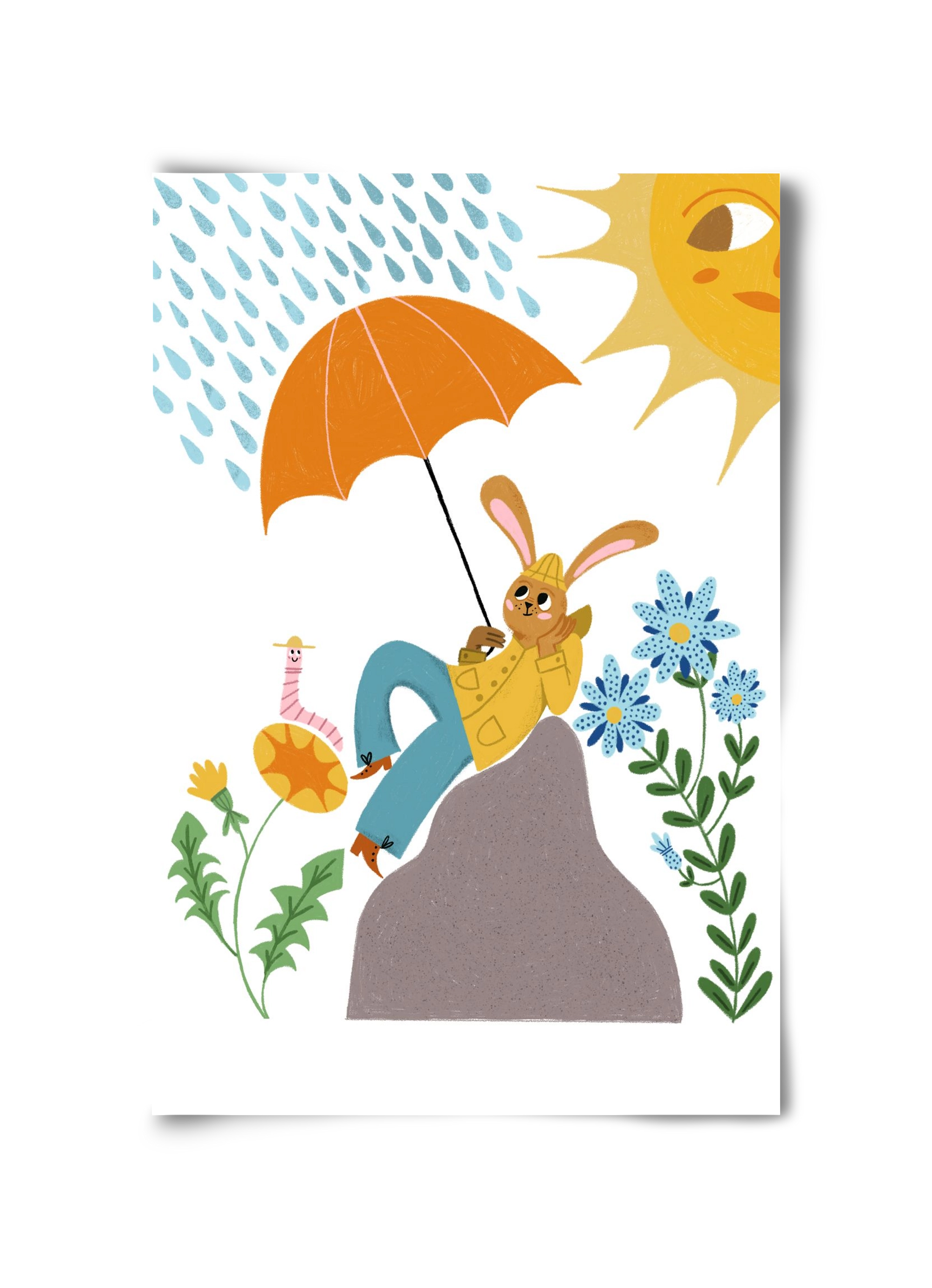 Waiting For The Rainbow, 30x45 cm, Keret nélkül