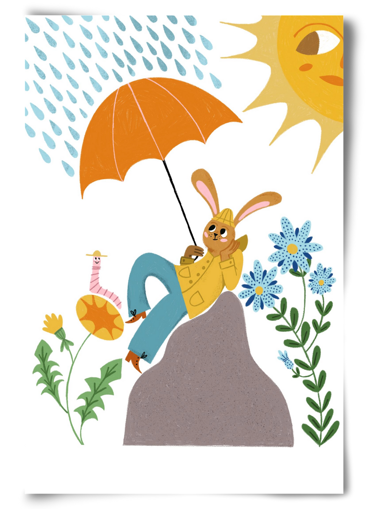 Waiting For The Rainbow, 60x90 cm, Keret nélkül