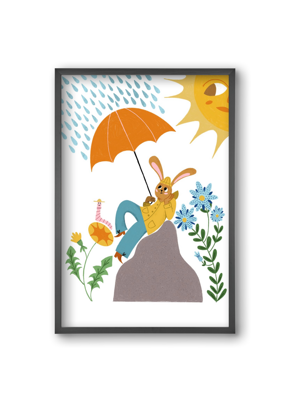 Waiting For The Rainbow, 20x30 cm (20x30 cm), Fekete keret