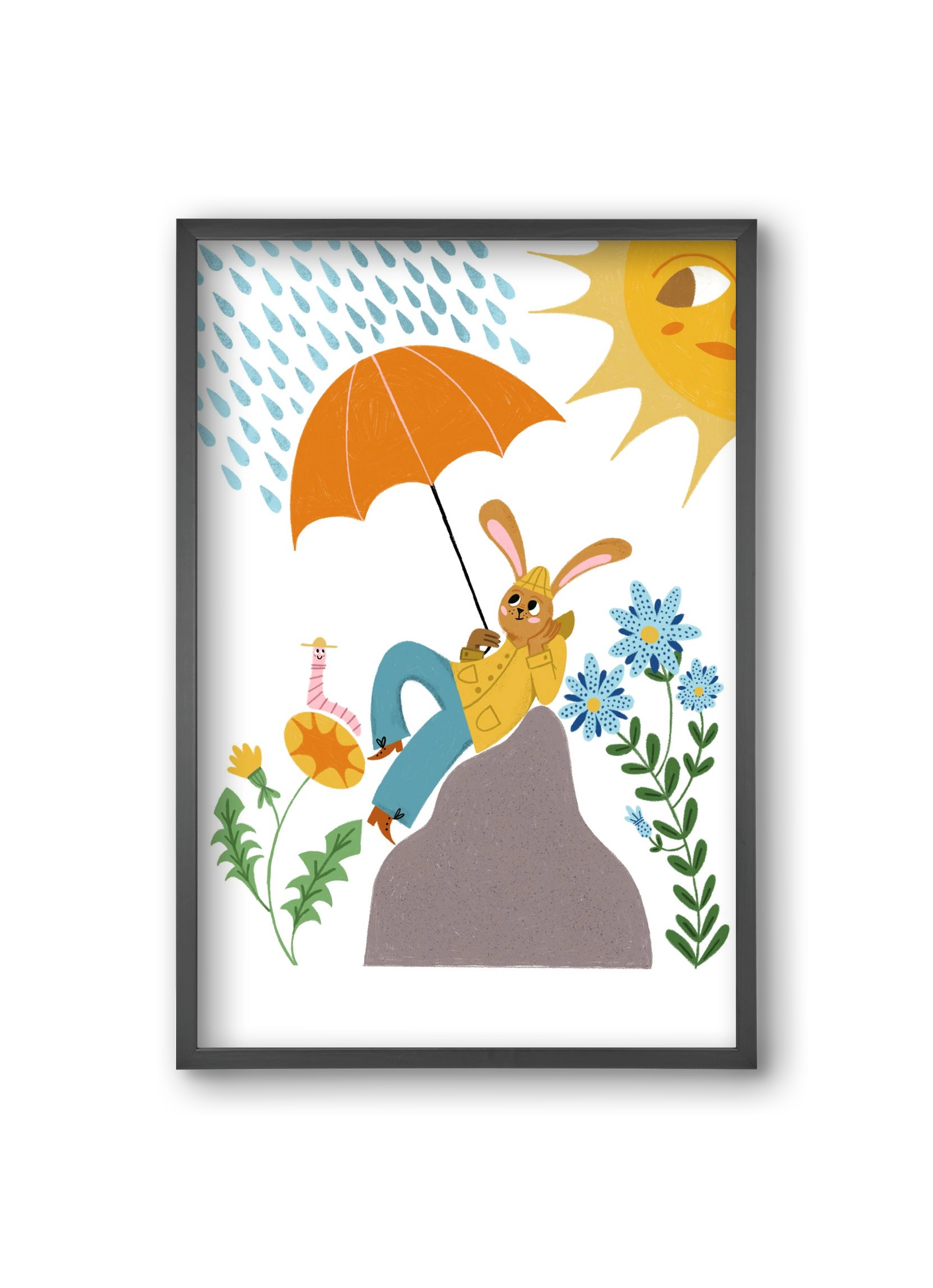 Waiting For The Rainbow, 20x30 cm (20x30 cm), Fekete keret