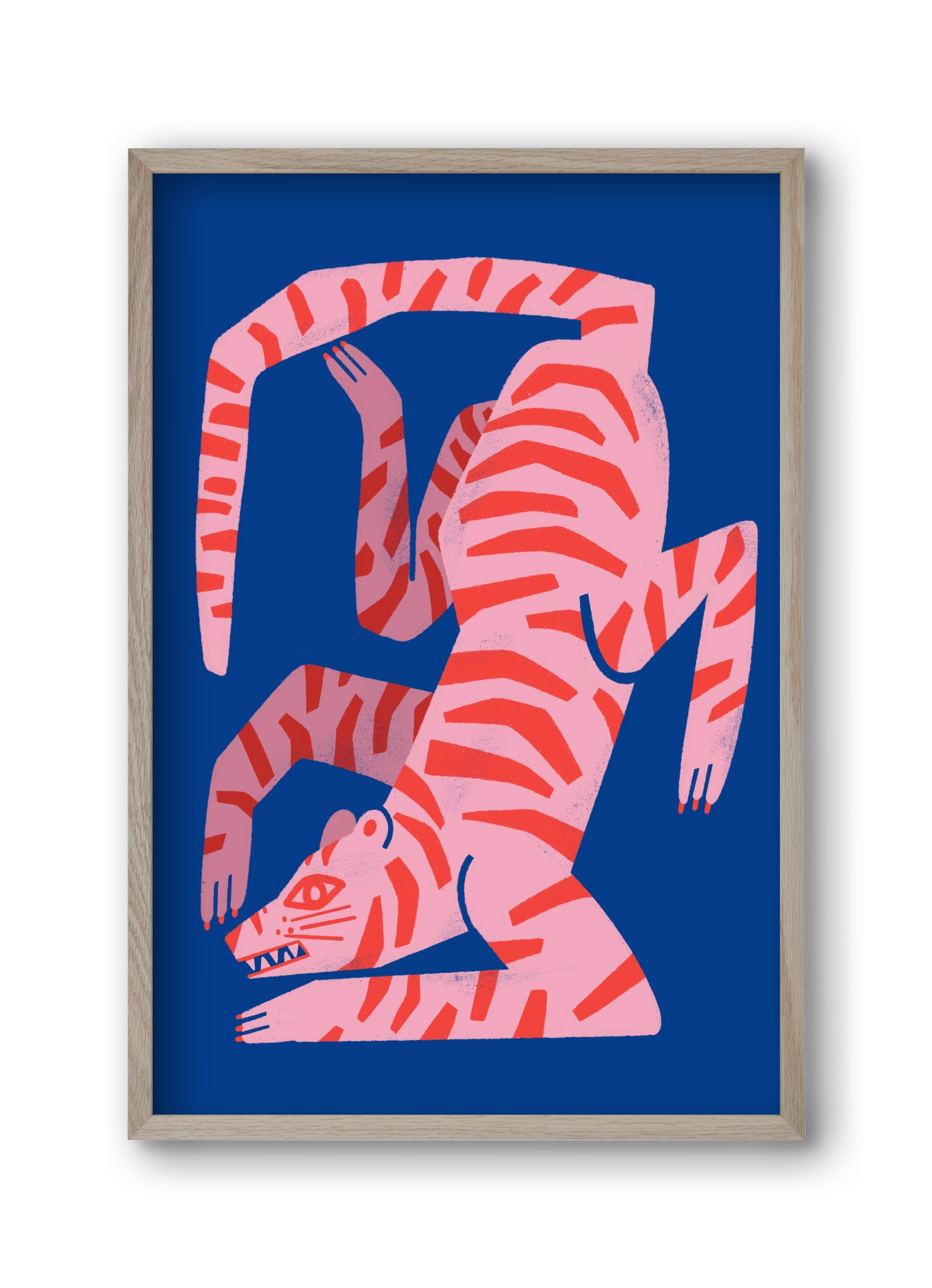 Tiger Tiger, 30x45 cm (30x45 cm), Tölgy keret