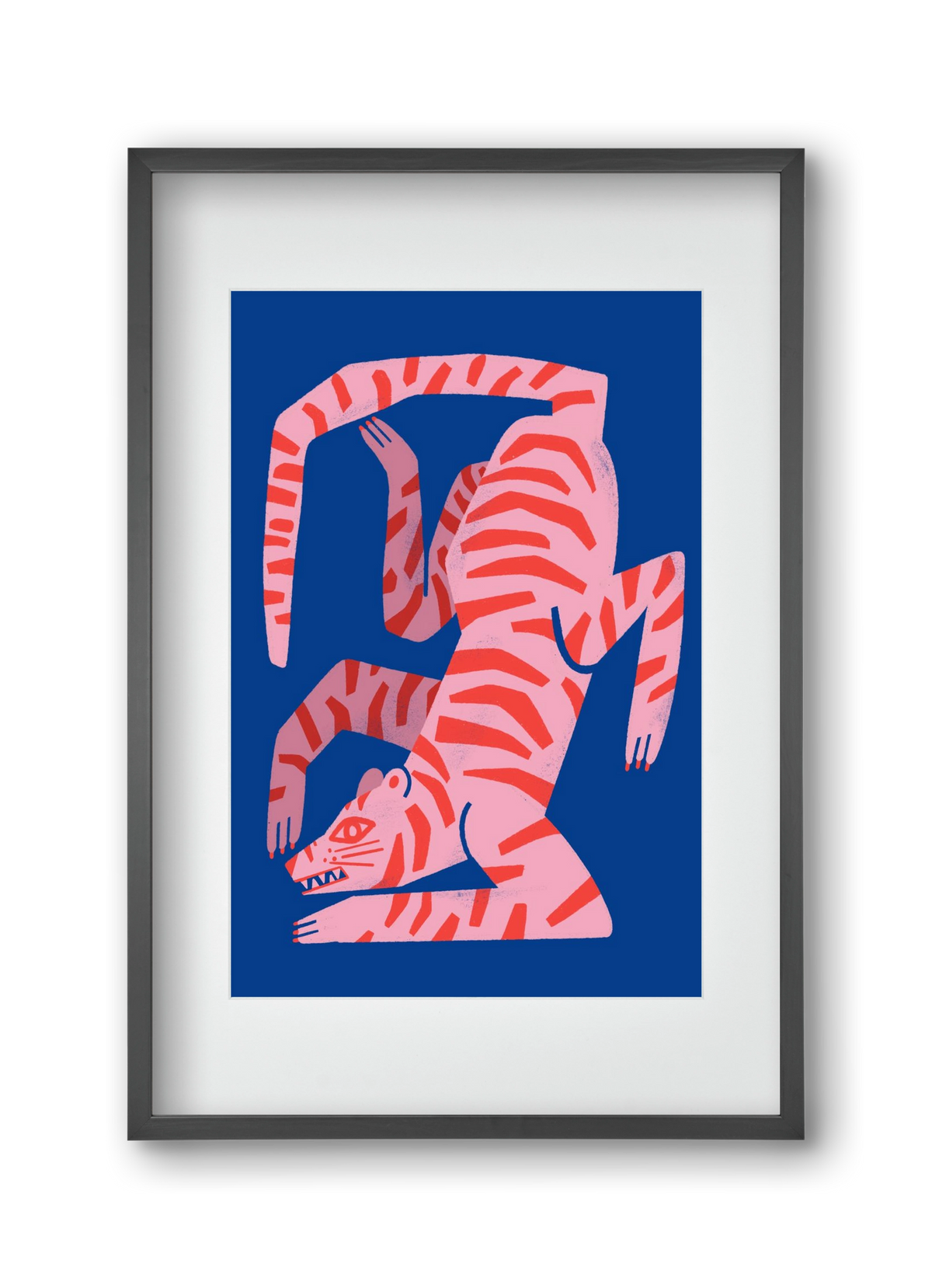 Tiger Tiger, 30x45 cm (20x30 cm), Fekete keret, paszpartuval