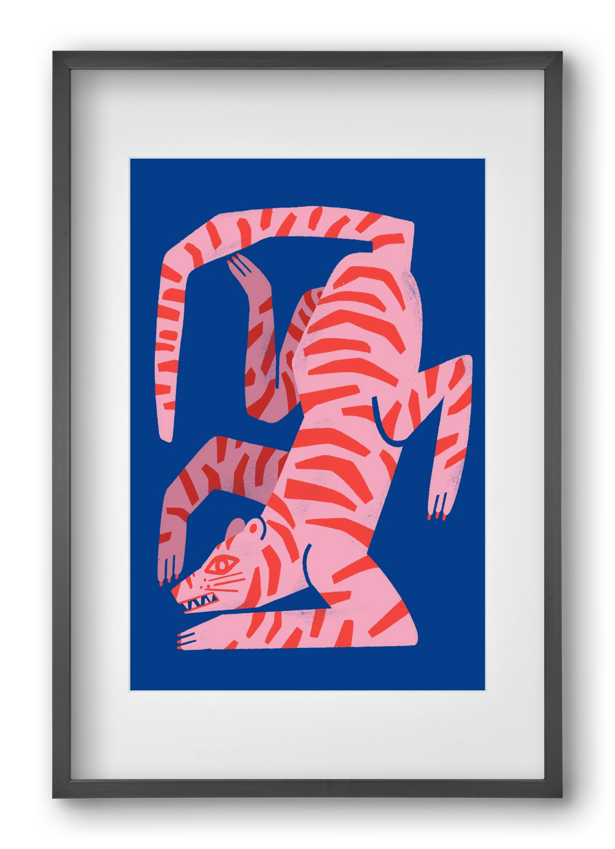 Tiger Tiger, 40x60 cm (30x45 cm), Fekete keret, paszpartuval