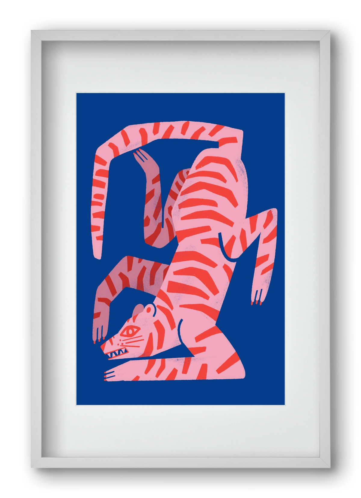 Tiger Tiger, 40x60 cm (30x45 cm), Fehér keret, paszpartuval