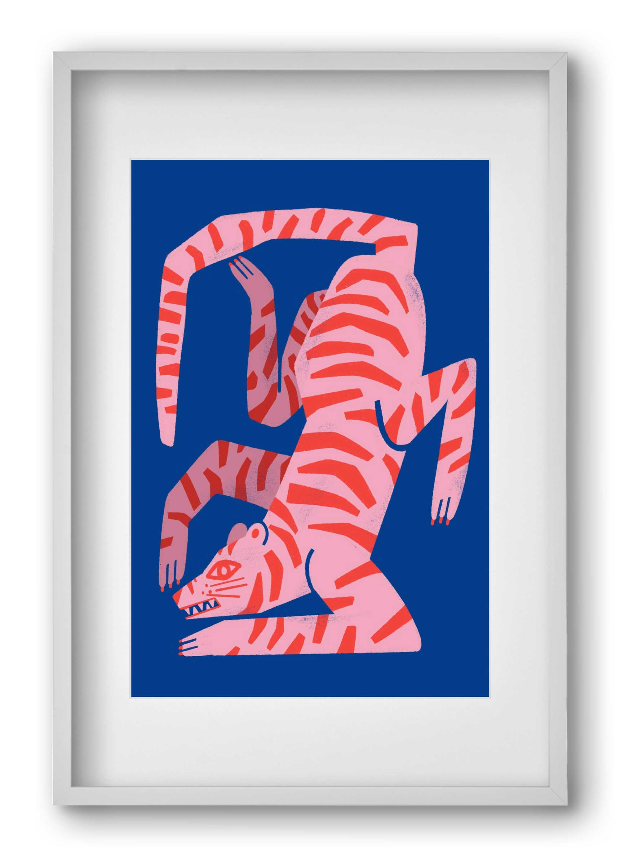 Tiger Tiger, 40x60 cm (30x45 cm), Fehér keret, paszpartuval