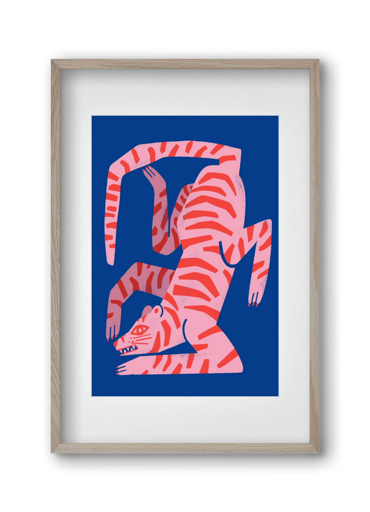 Tiger Tiger, 30x45 cm (20x30 cm), Tölgy keret, paszpartuval