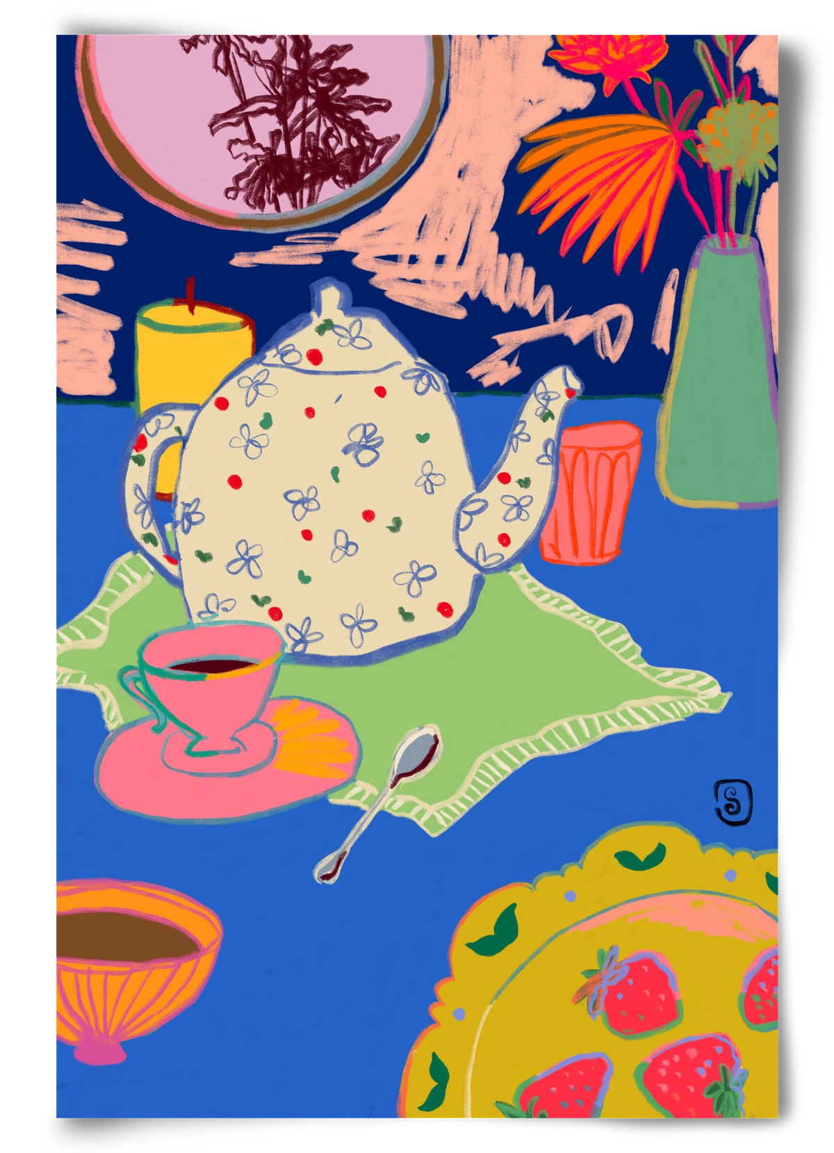 TEA TIME, 60x90 cm, Keret nélkül