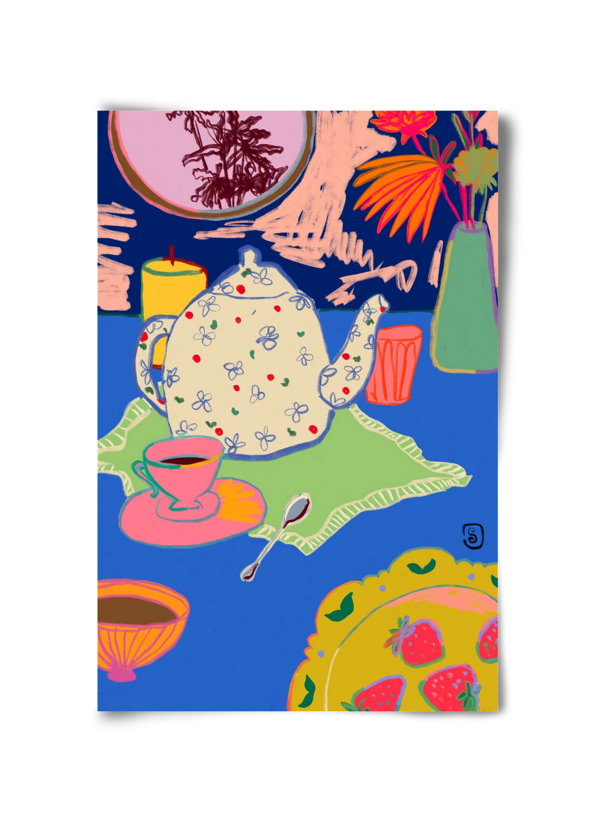 TEA TIME, 30x45 cm, Keret nélkül