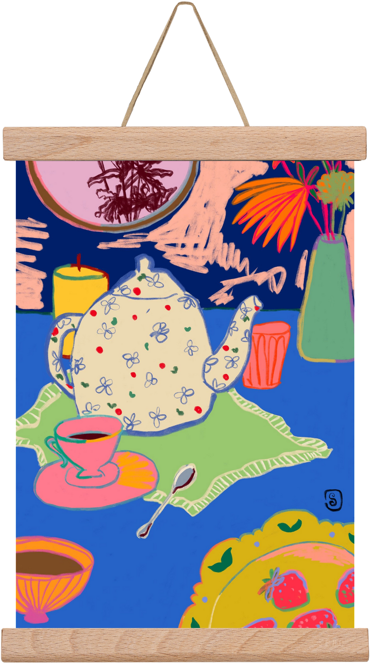 TEA TIME, 20x30 cm (20x30 cm), Tölgy akasztó