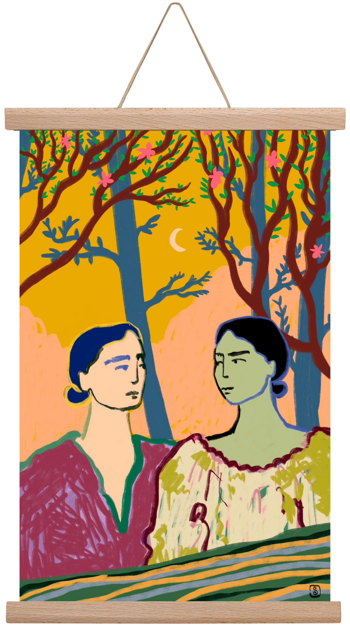 FOREST TALE, 30x45 cm (30x45 cm), Tölgy akasztó